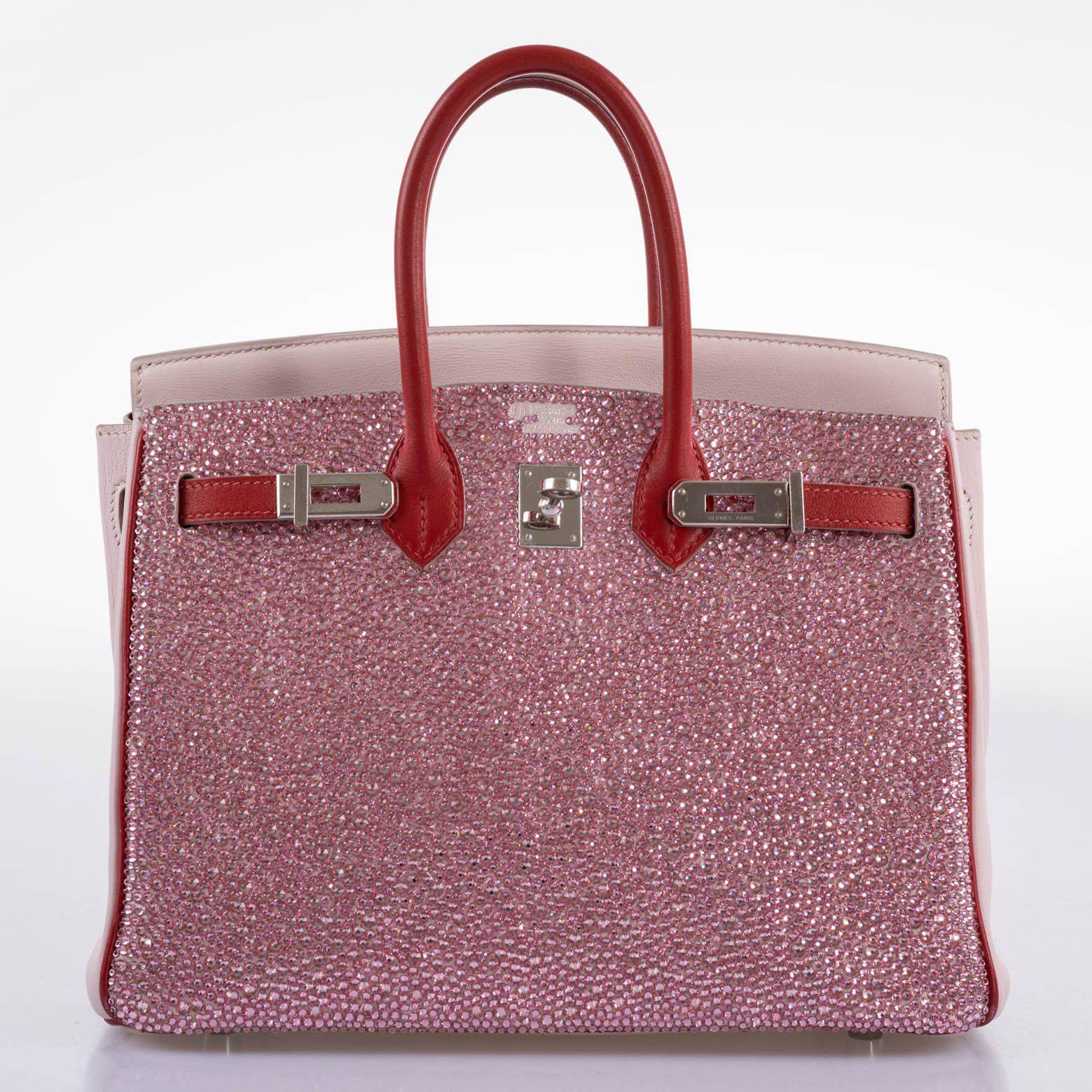 Vintage Hermès Birkin 25 ‘Pink Princess’ HSS Rose Dragee & Rouge Tomate Swift with Palladium Hardware