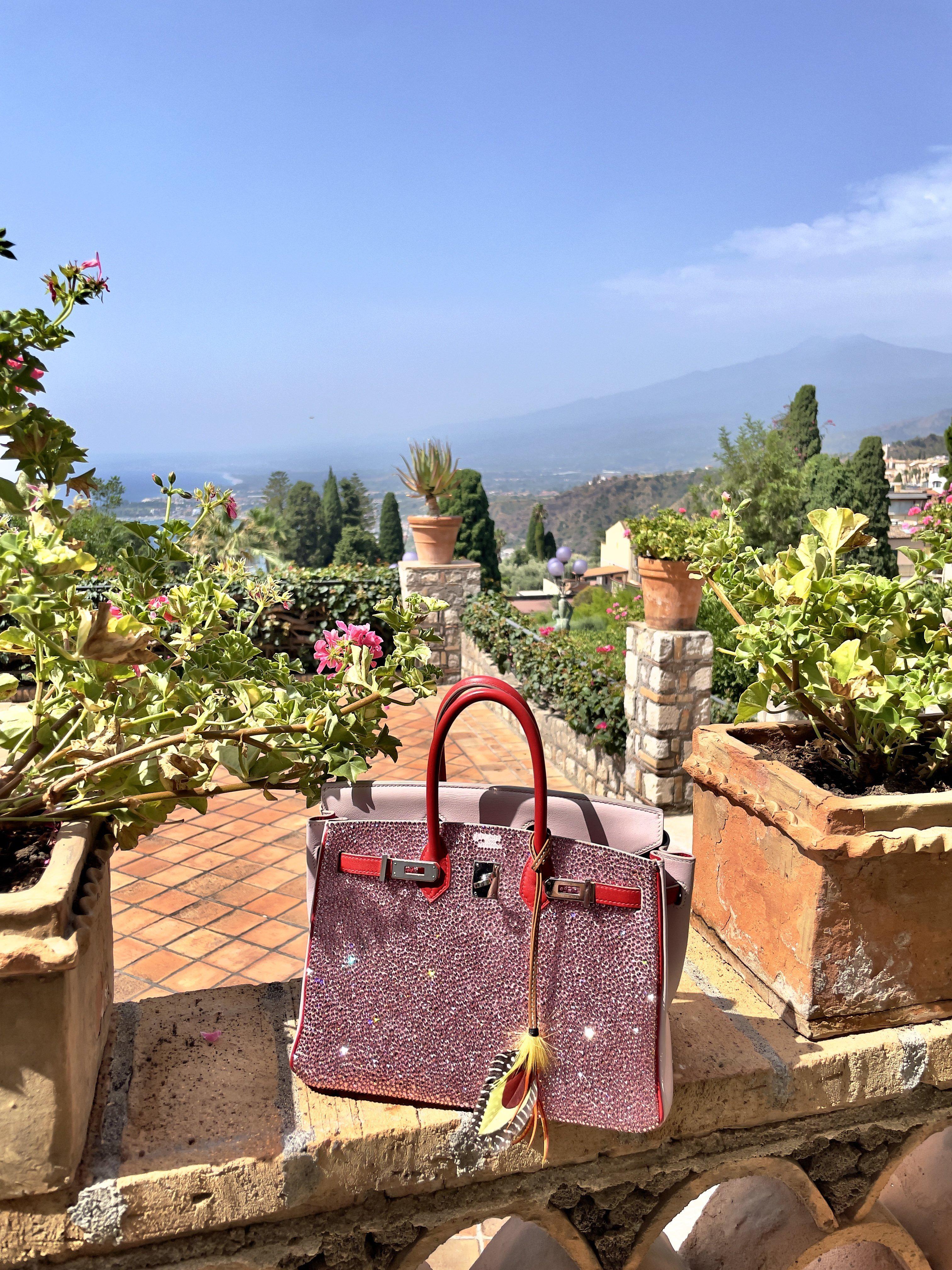 Vintage Hermès Birkin 25 ‘Pink Princess’ HSS Rose Dragee & Rouge Tomate Swift with Palladium Hardware