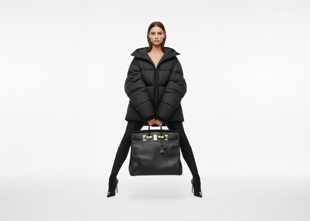 Two Rare Hermès HAC Birkins Compared: Black Doblis & Crocodile vs Denim & Vache Liégée