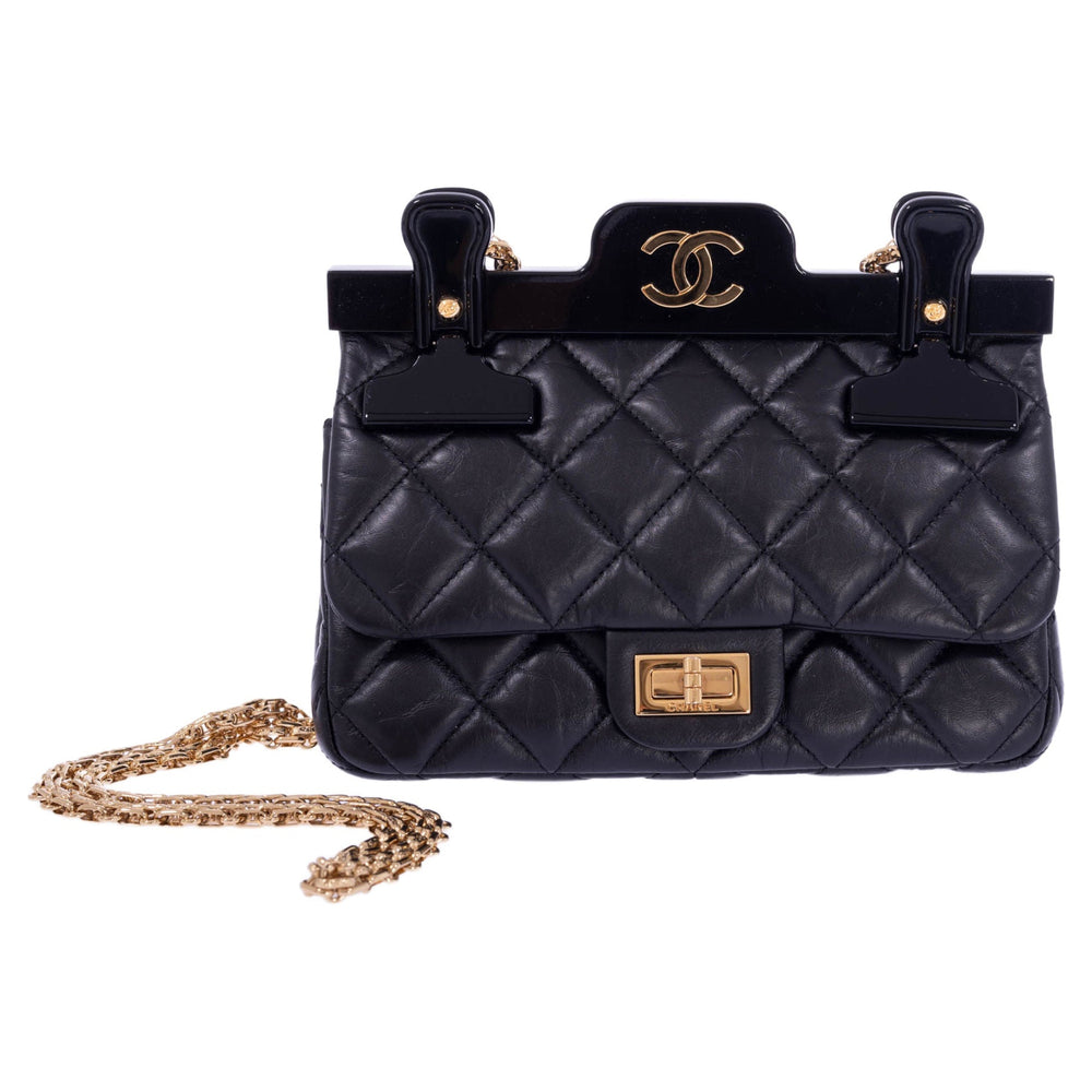 CHANEL Rare Flap Hangar 2.55 Black Bag