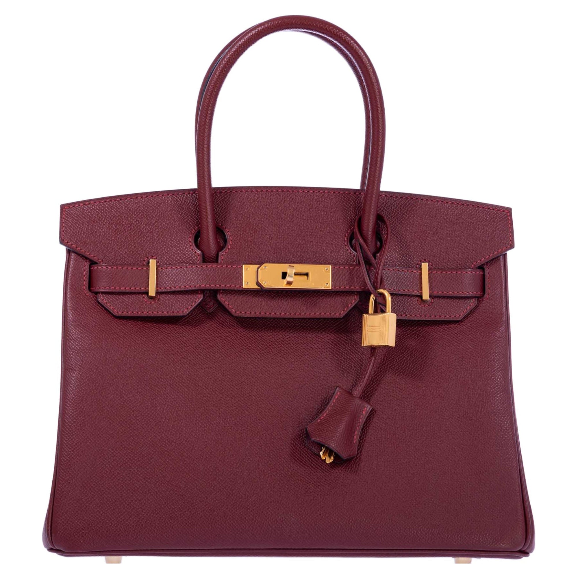 Hermès Birkin 30 Rouge H Epsom Gold Hardware