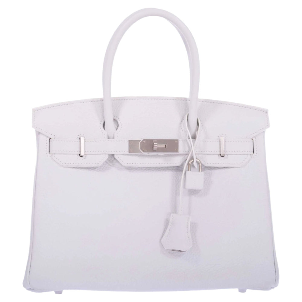 Hermès Birkin 30 HSS White Clemence Brushed Palladium Hardware