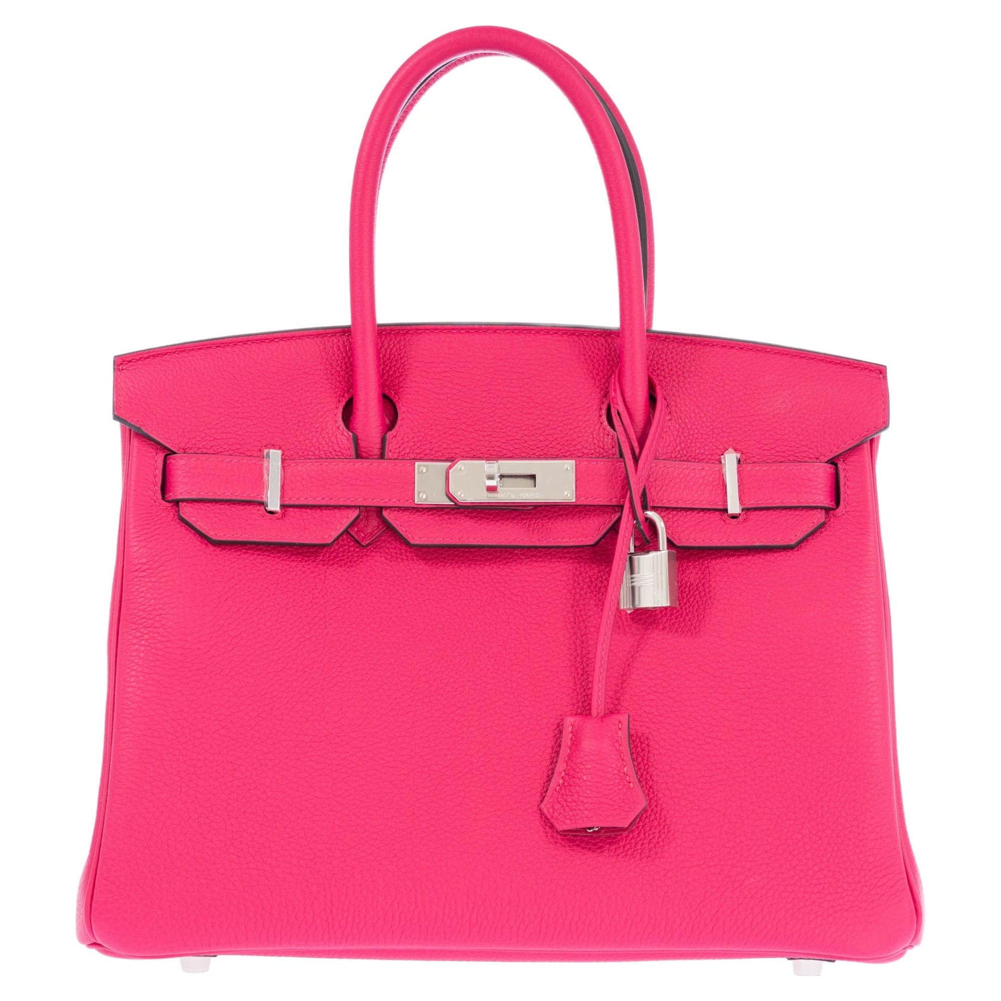 Hermès Birkin 30 Rose Mexico Togo Palladium Hardware