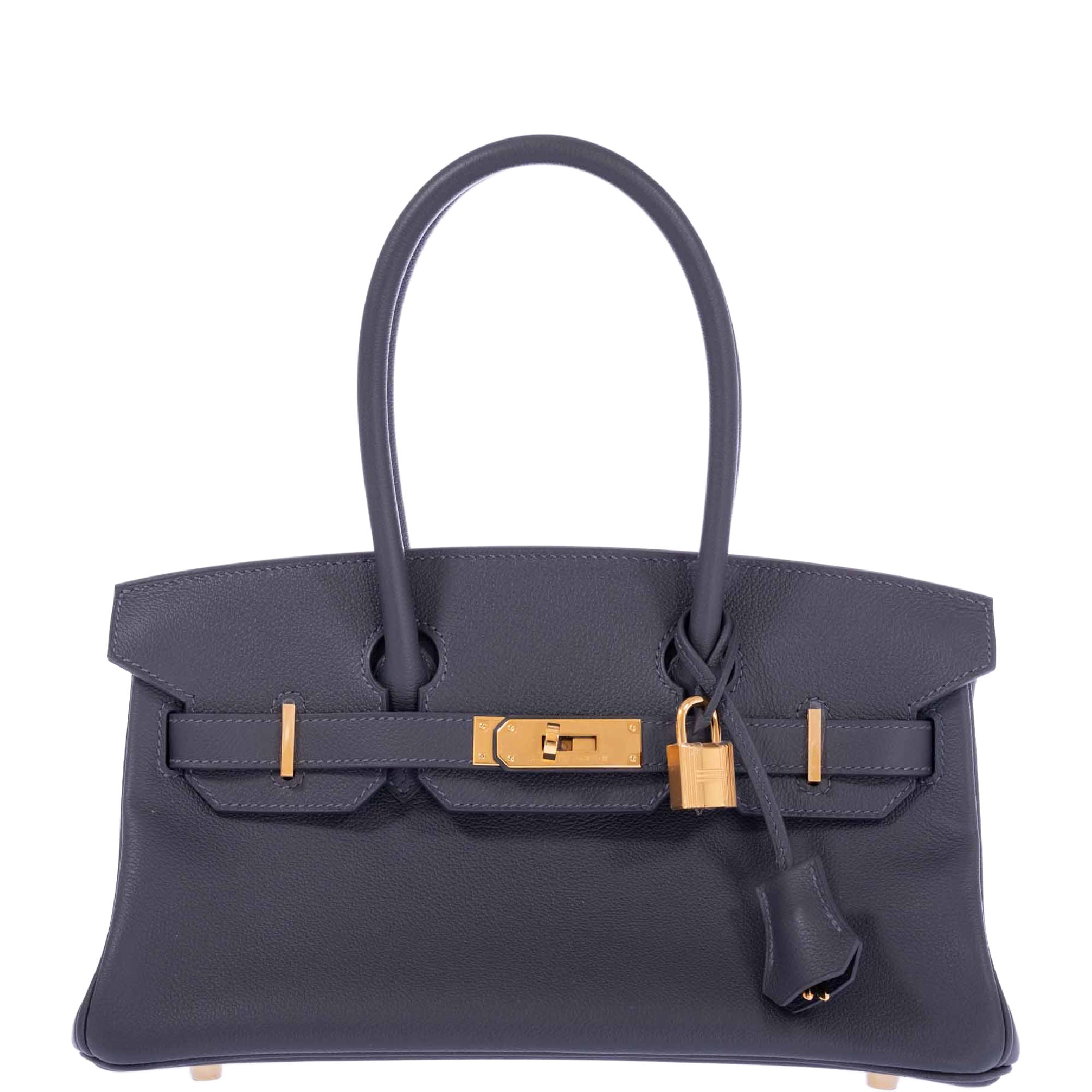 Hermès Birkin Shoulder Light 29 Ardoise Evercolor Gold Hardware