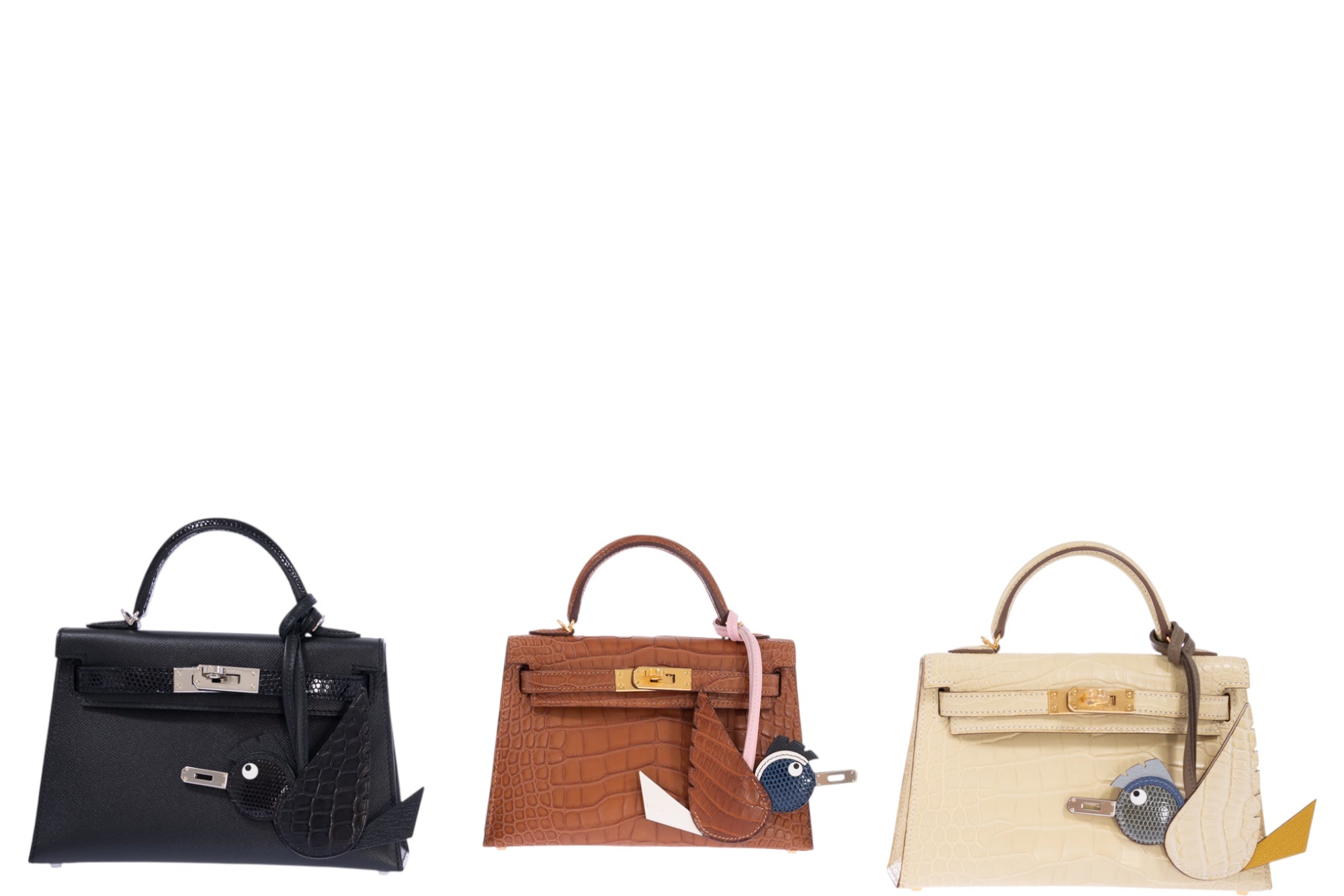 Hermès Kelly 20 Mini II Sellier Gold Matte Alligator Gold Hardware