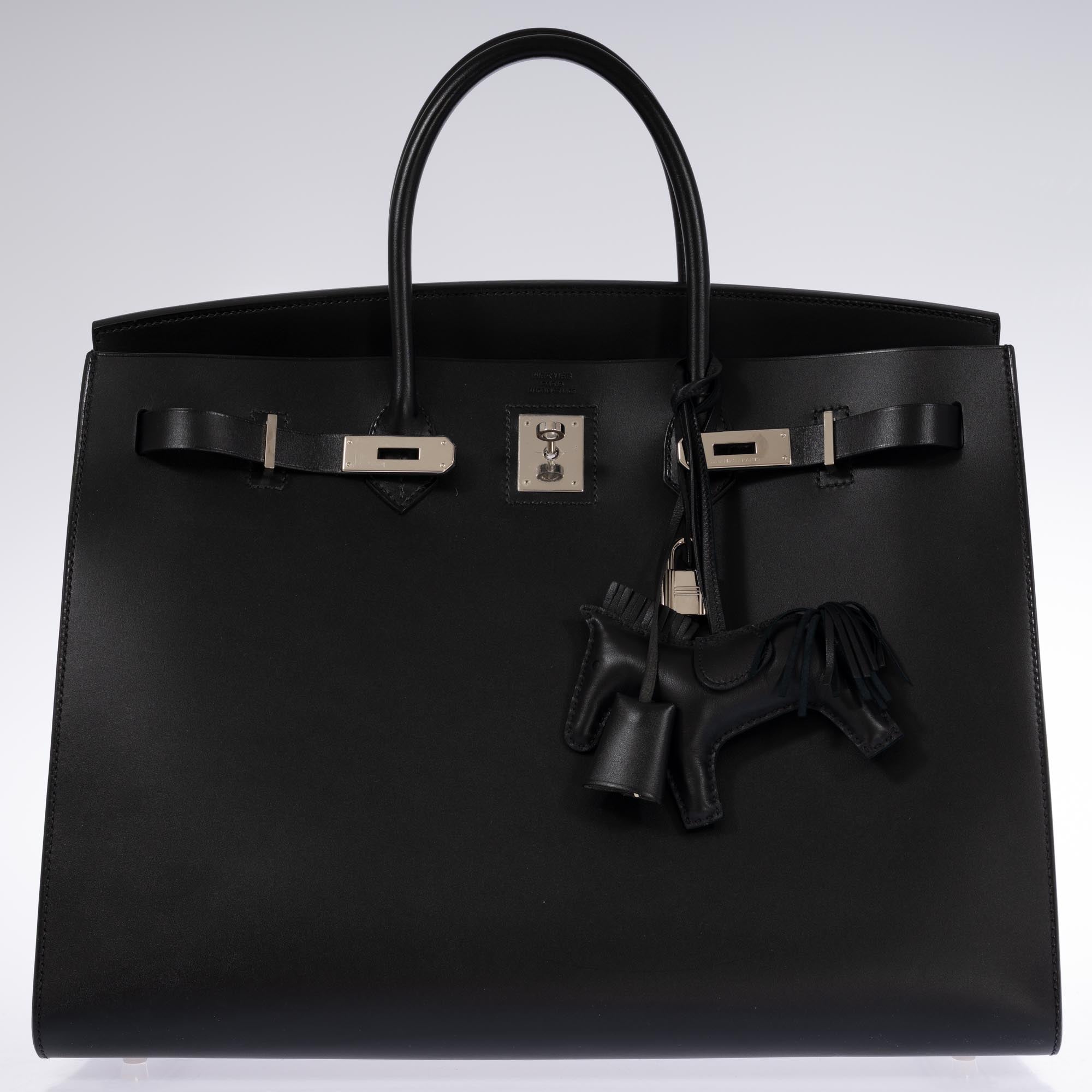 Hermès Birkin 40 Sellier Noir Vache Hunter Palladium Hardware