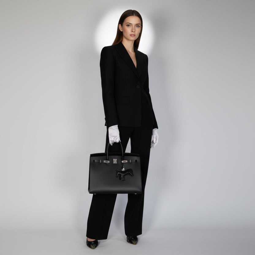 Hermès Birkin 40 Sellier Noir Vache Hunter Palladium Hardware