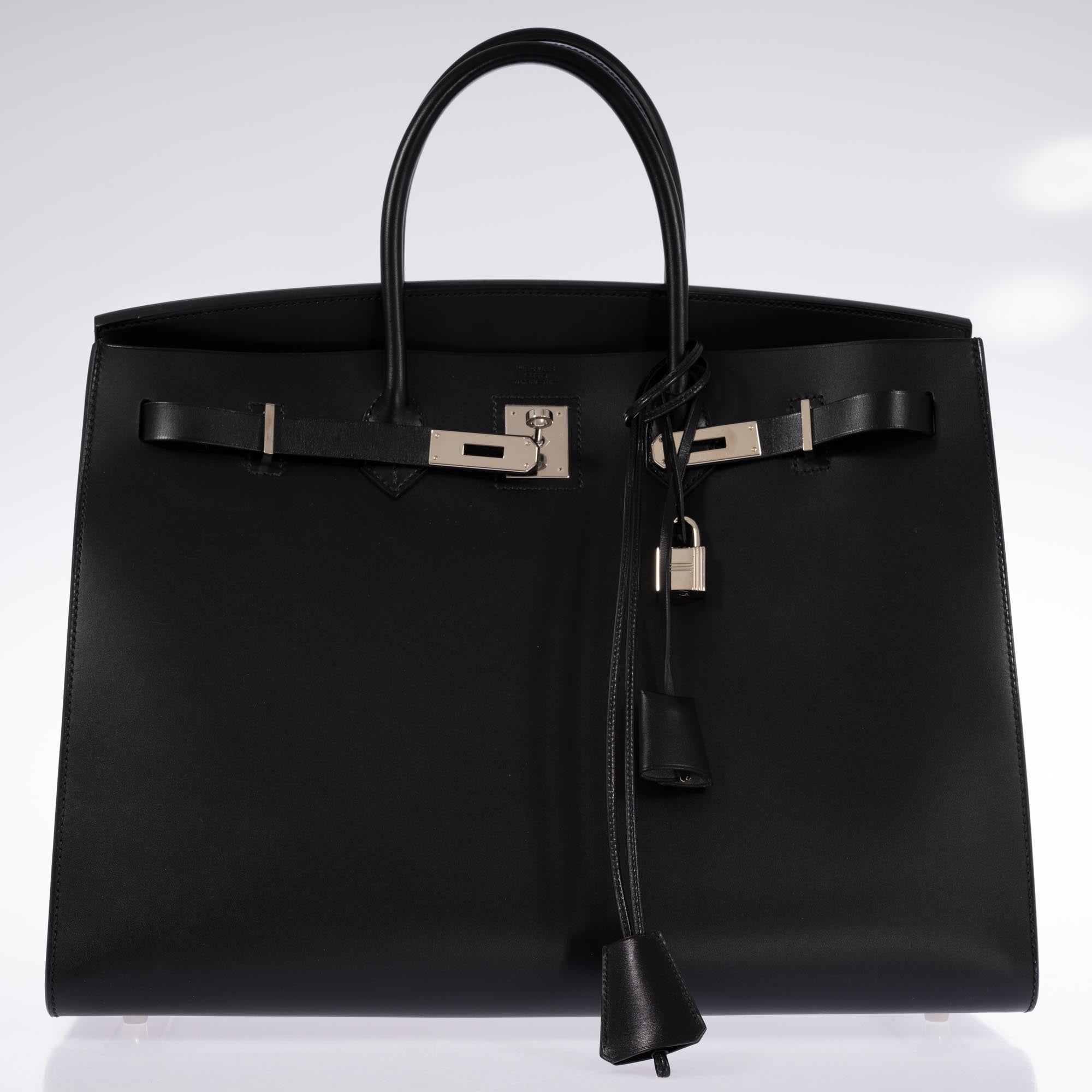 Hermès Birkin 40 Sellier Noir Vache Hunter Palladium Hardware