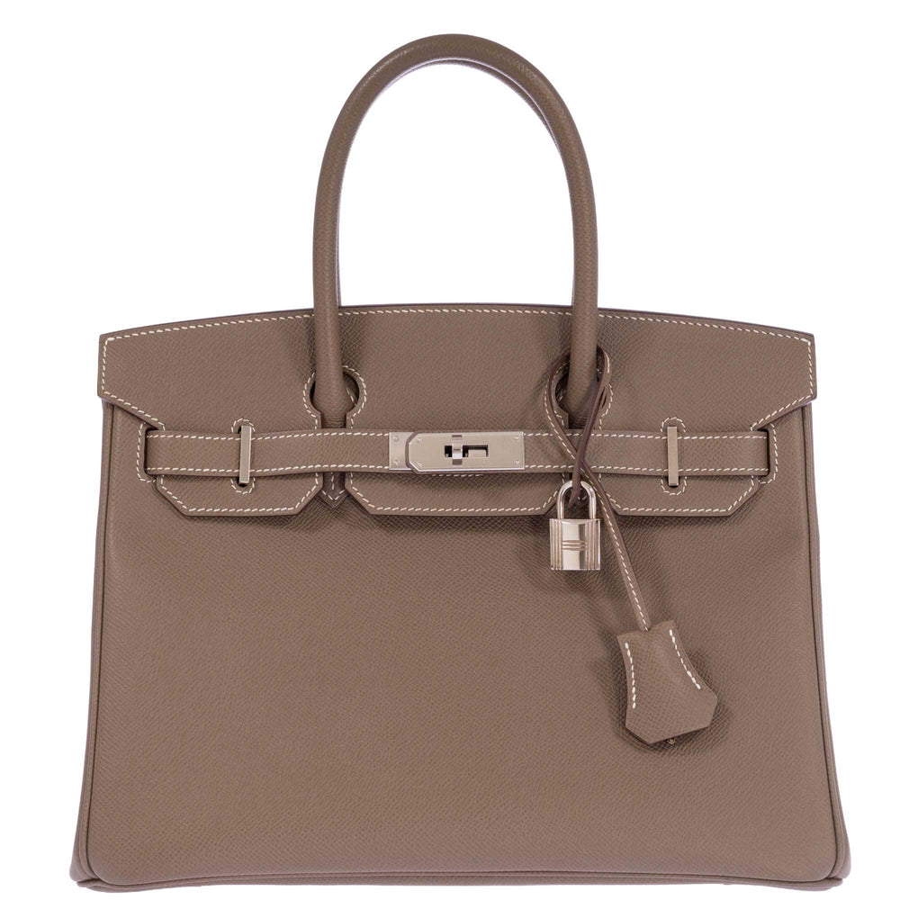 Hermès Birkin 30 Étoupe Epsom Palladium Hardware