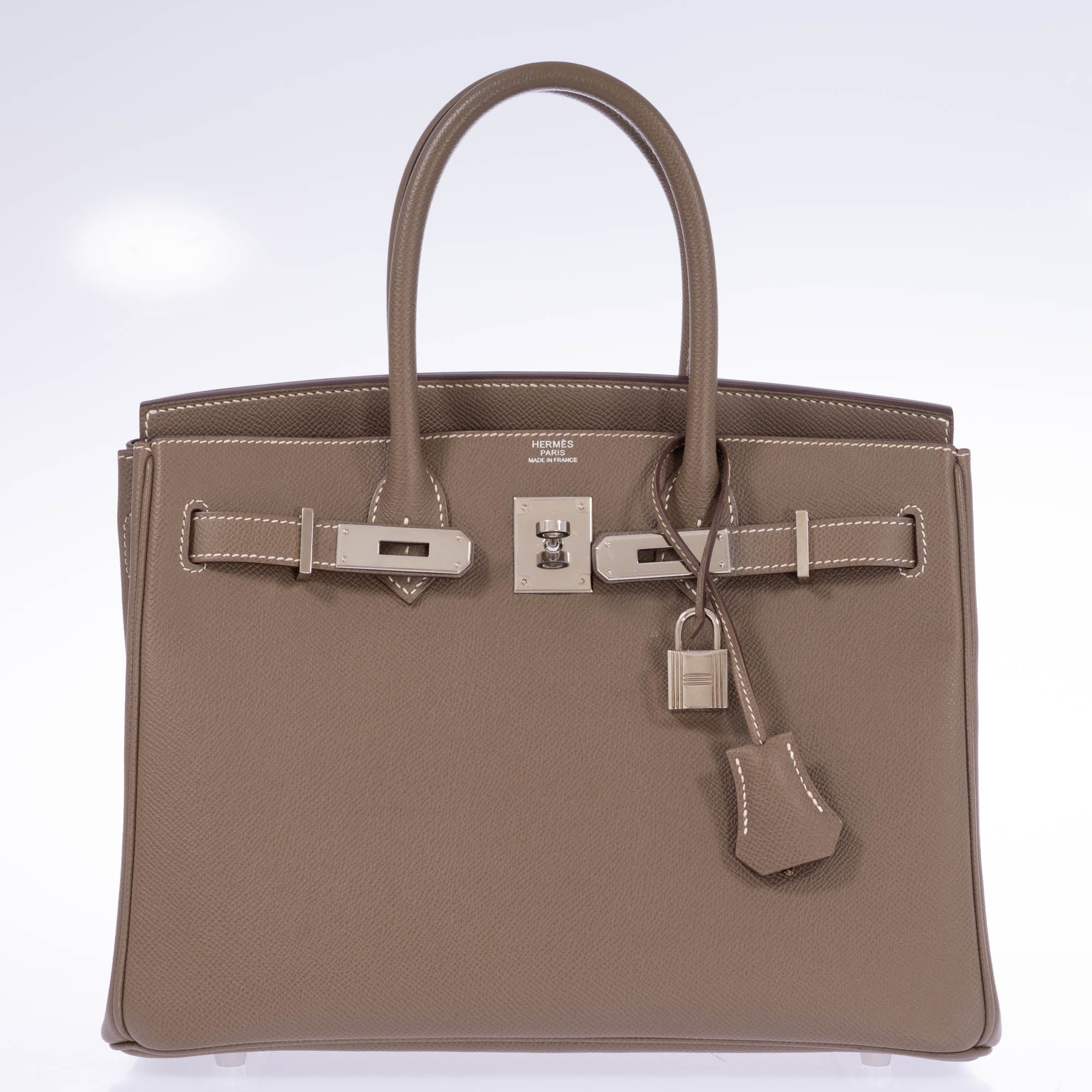 Hermès Birkin 30 Étoupe Epsom Palladium Hardware