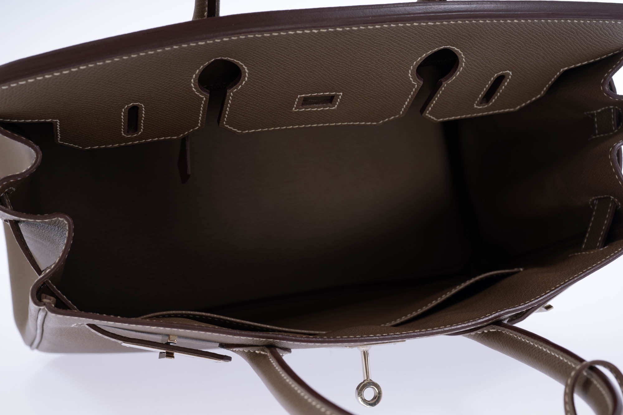 Hermès Birkin 30 Étoupe Epsom Palladium Hardware