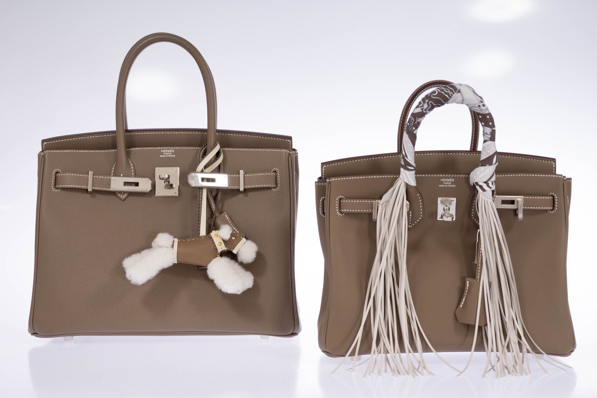 Hermès Birkin 30 Étoupe Epsom Palladium Hardware