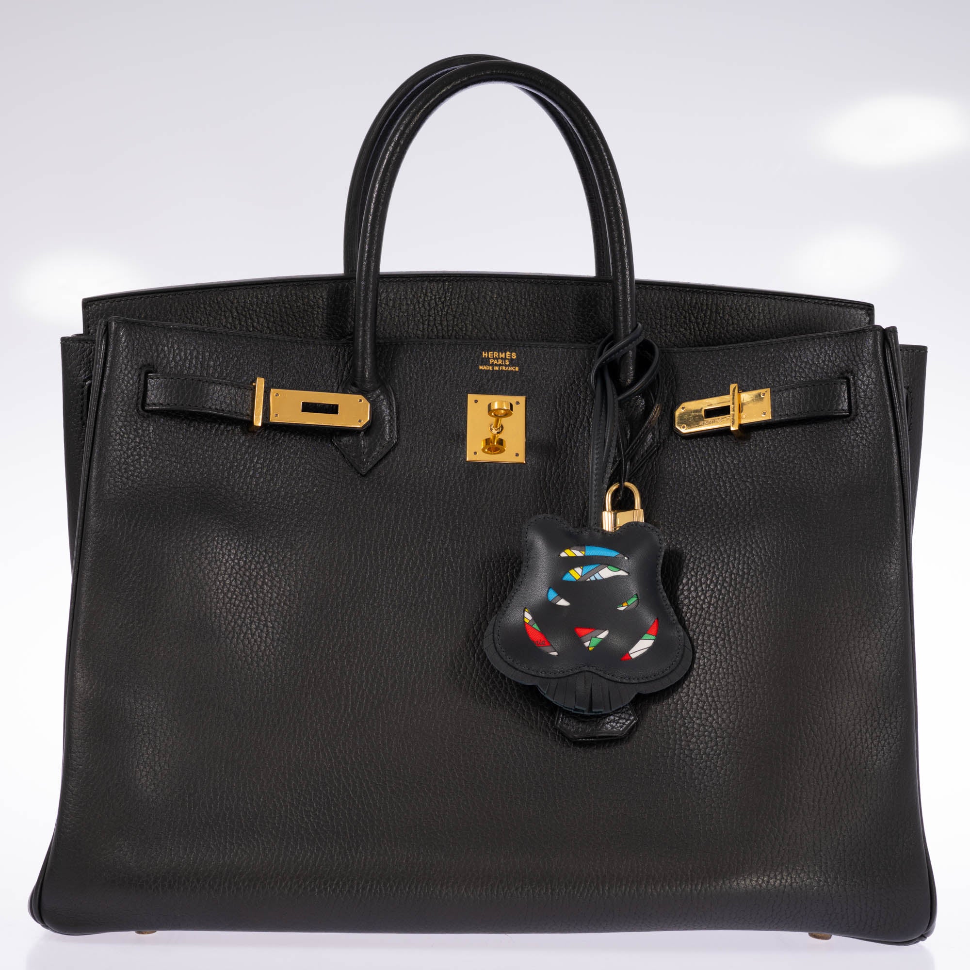 Hermès Birkin 40 Noir Vache Ardennes Gold Hardware