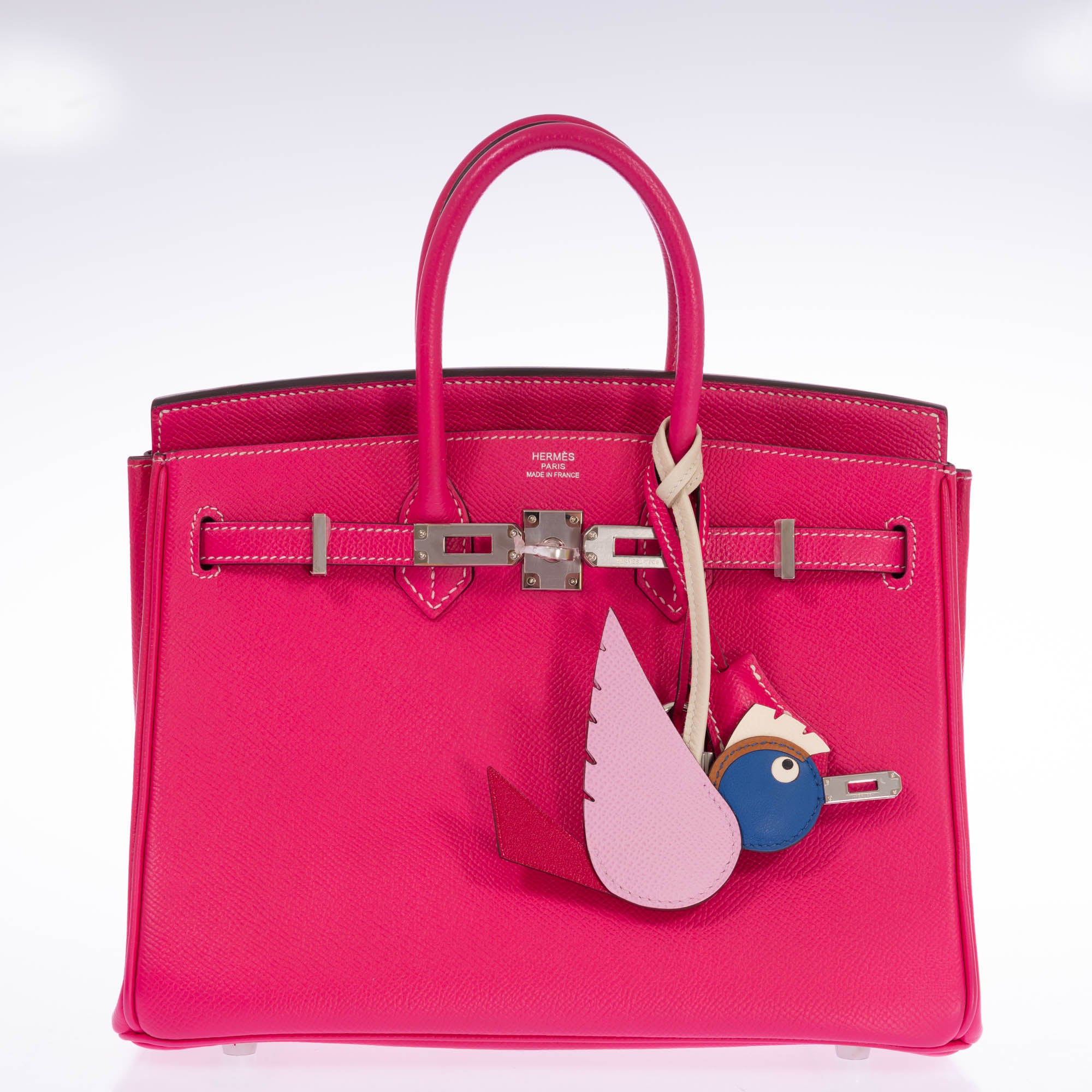 Hermès Birkin 25 Rose Tyrien Epsom Palladium Hardware