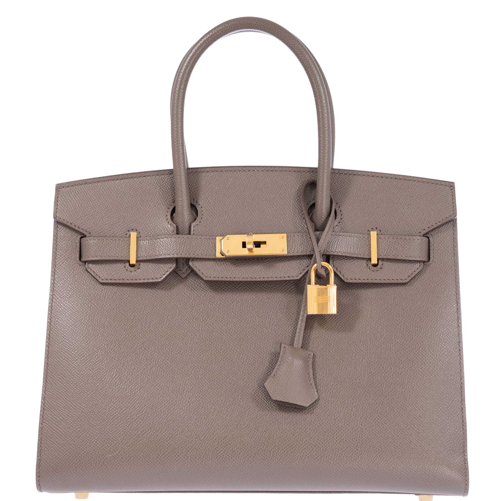 Hermès Birkin 30 Sellier Etain Epsom Gold Hardware