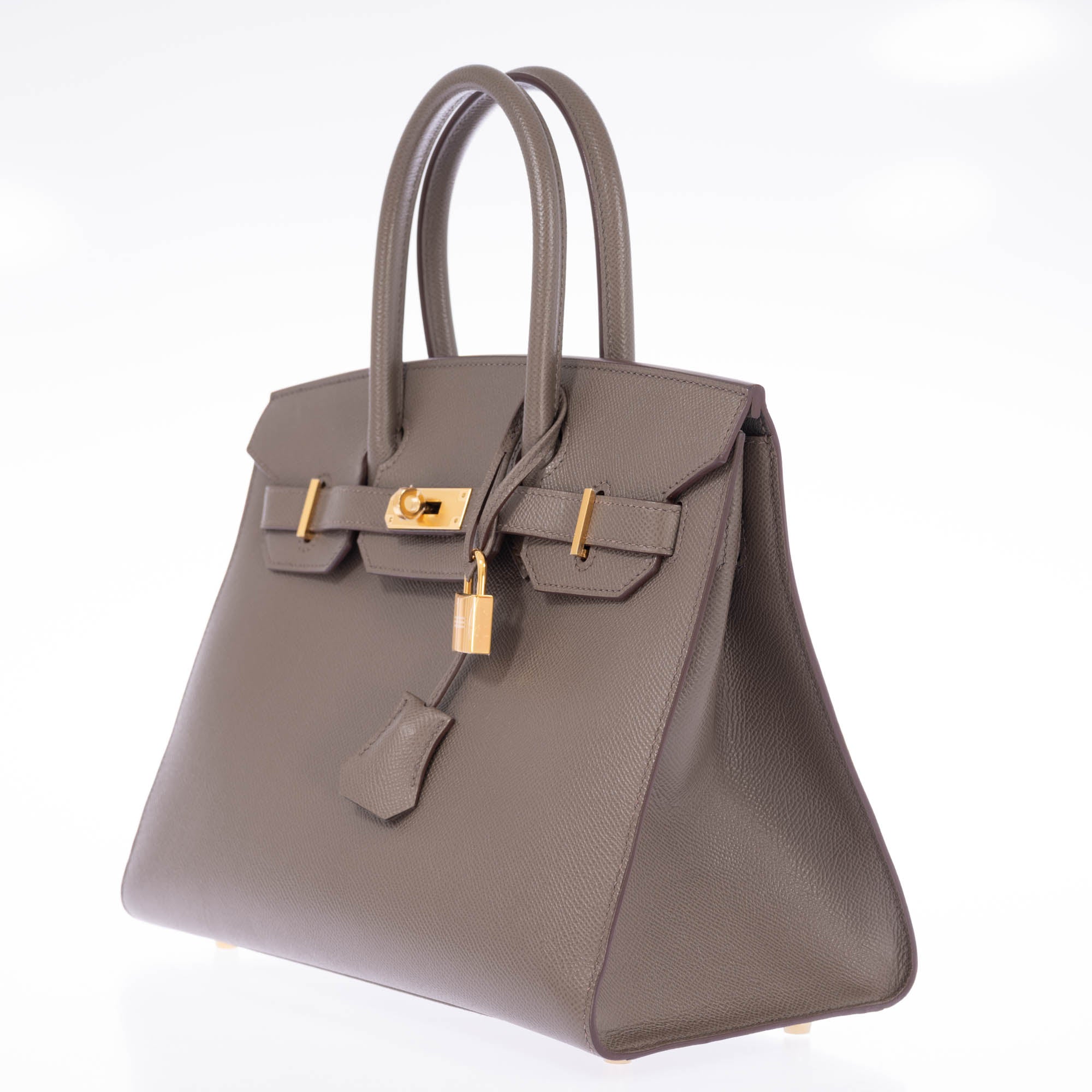 Hermès Birkin 30 Sellier Etain Epsom Gold Hardware