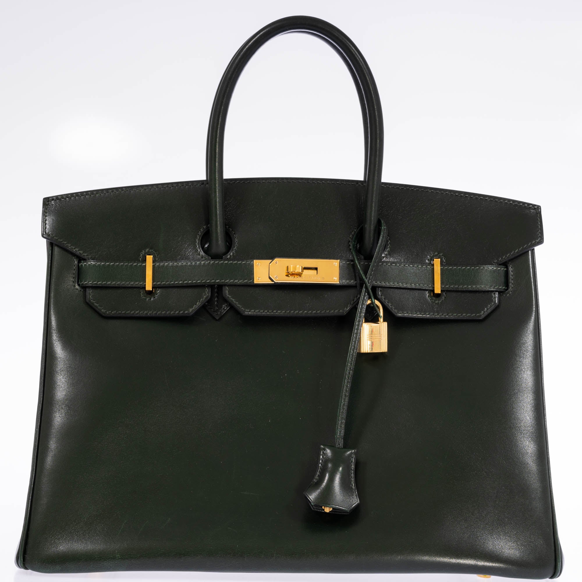 Hermès Birkin 35 Vert Anglais Box Calf Gold Hardware