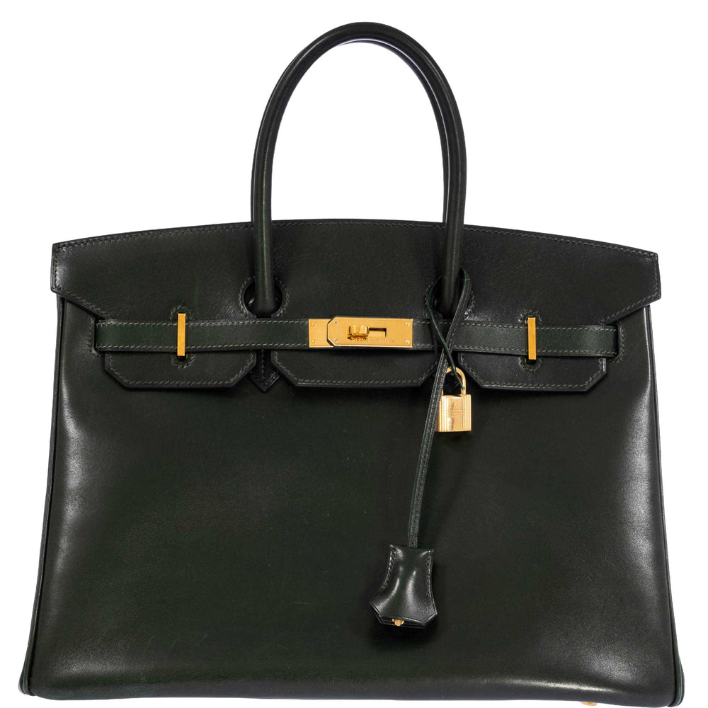 Hermès Birkin 35 Vert Anglais Box Calf Gold Hardware
