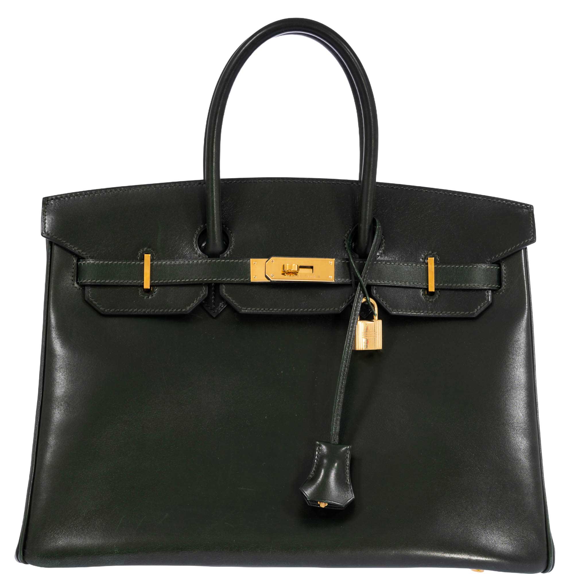 Hermès Birkin 35 Vert Anglais Box Calf Gold Hardware