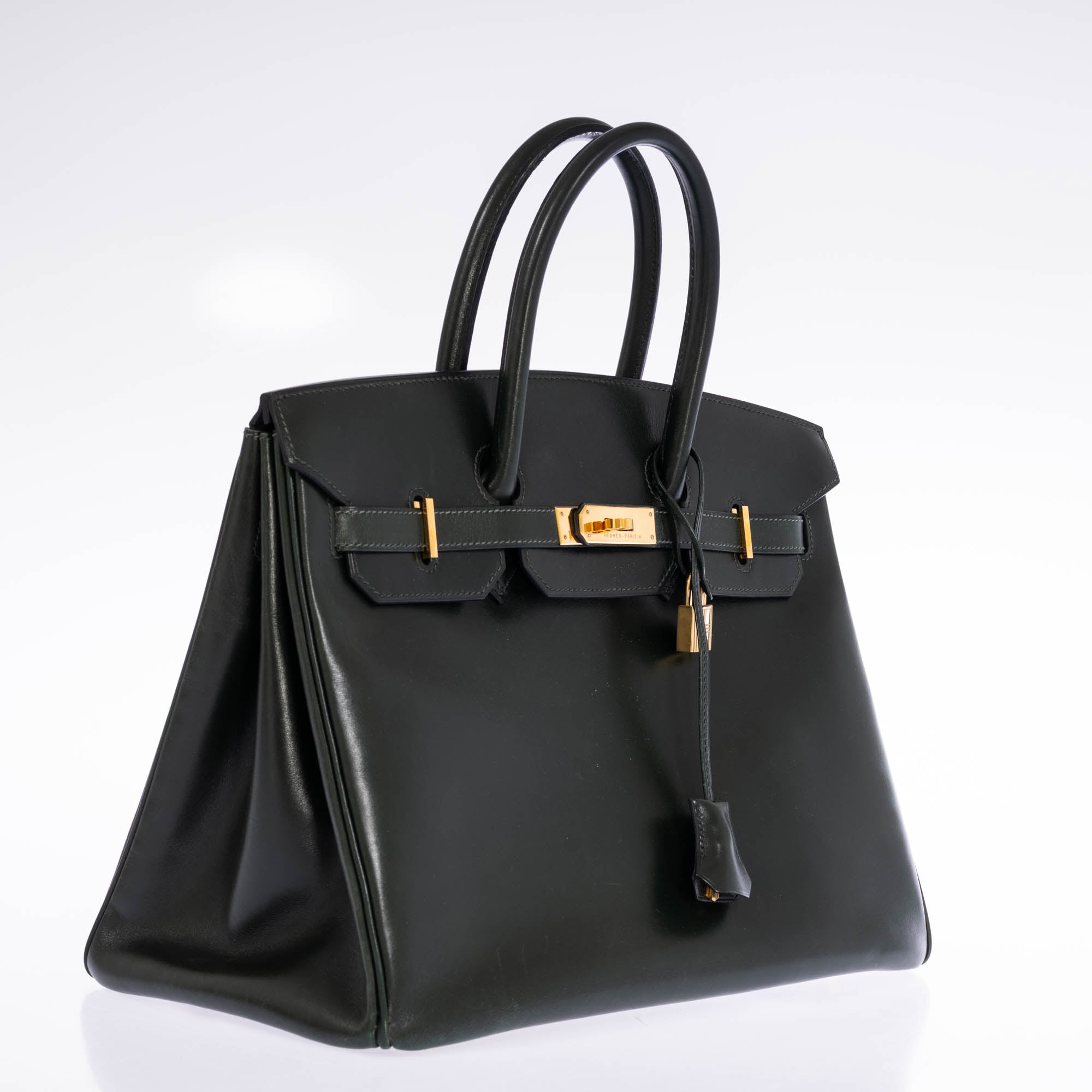 Hermès Birkin 35 Vert Anglais Box Calf Gold Hardware