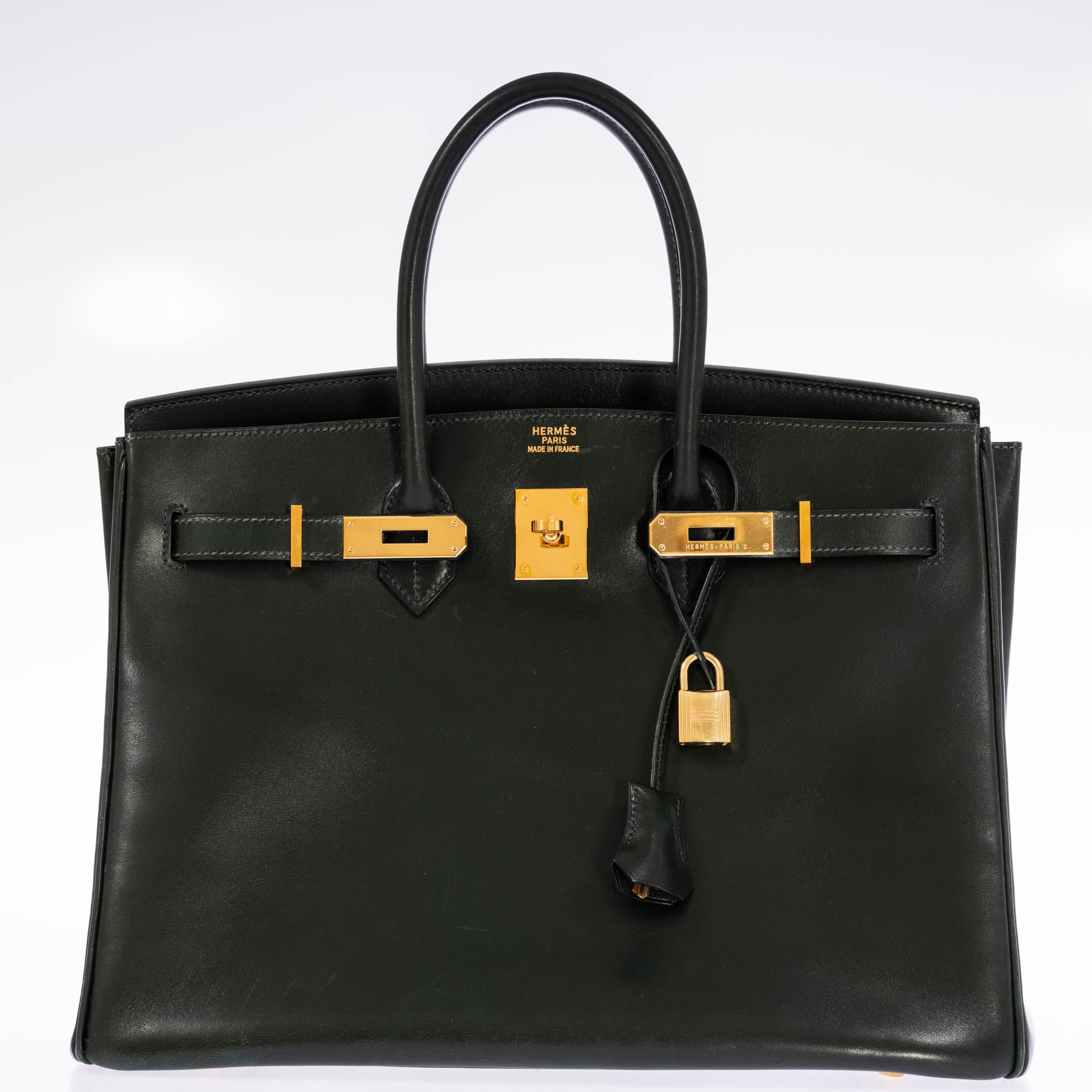 Hermès Birkin 35 Vert Anglais Box Calf Gold Hardware