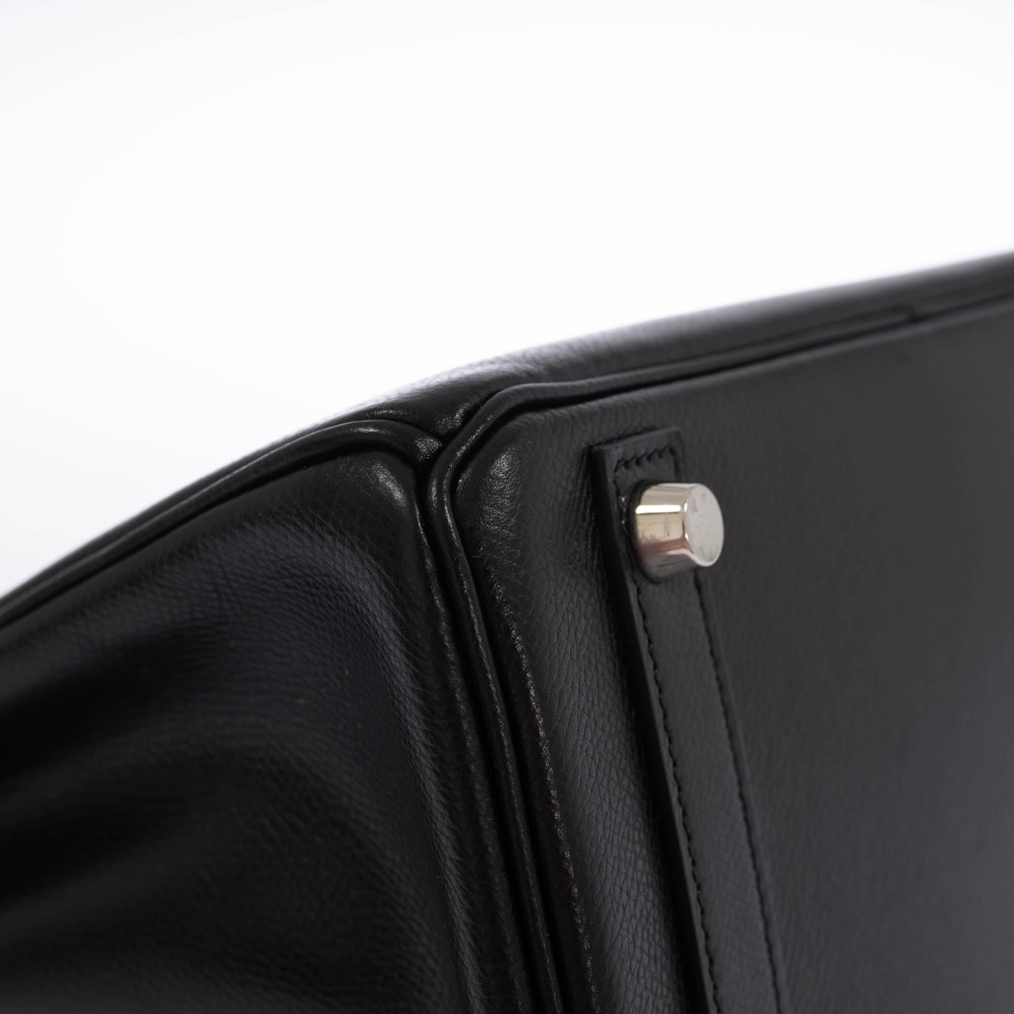 Hermès Birkin 25 Black Epsom Palladium Hardware