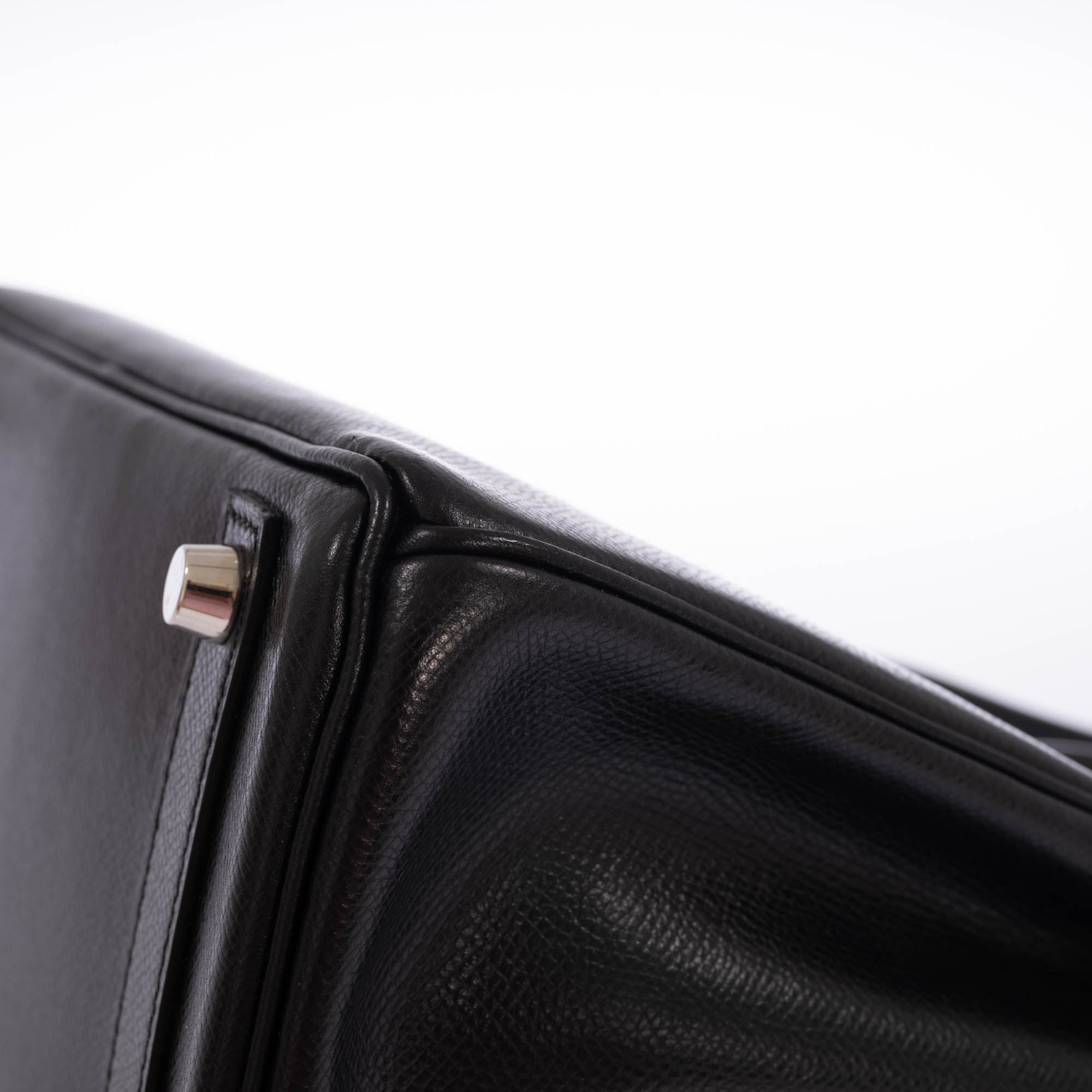 Hermès Birkin 25 Black Epsom Palladium Hardware