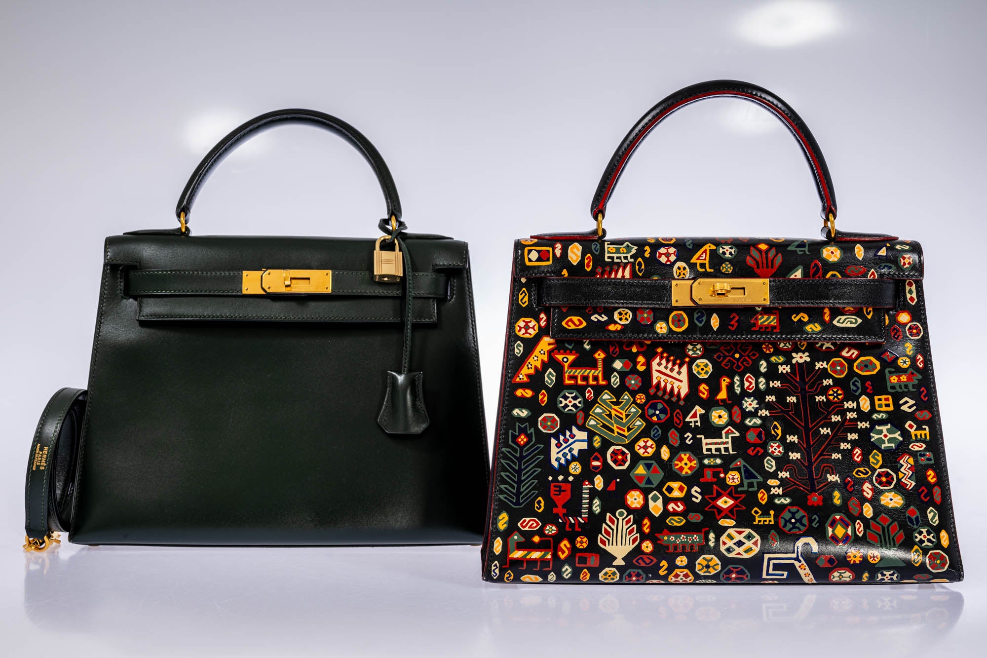 Hermès Kelly 28 Sellier Vert Anglais Box Calf Gold Hardware