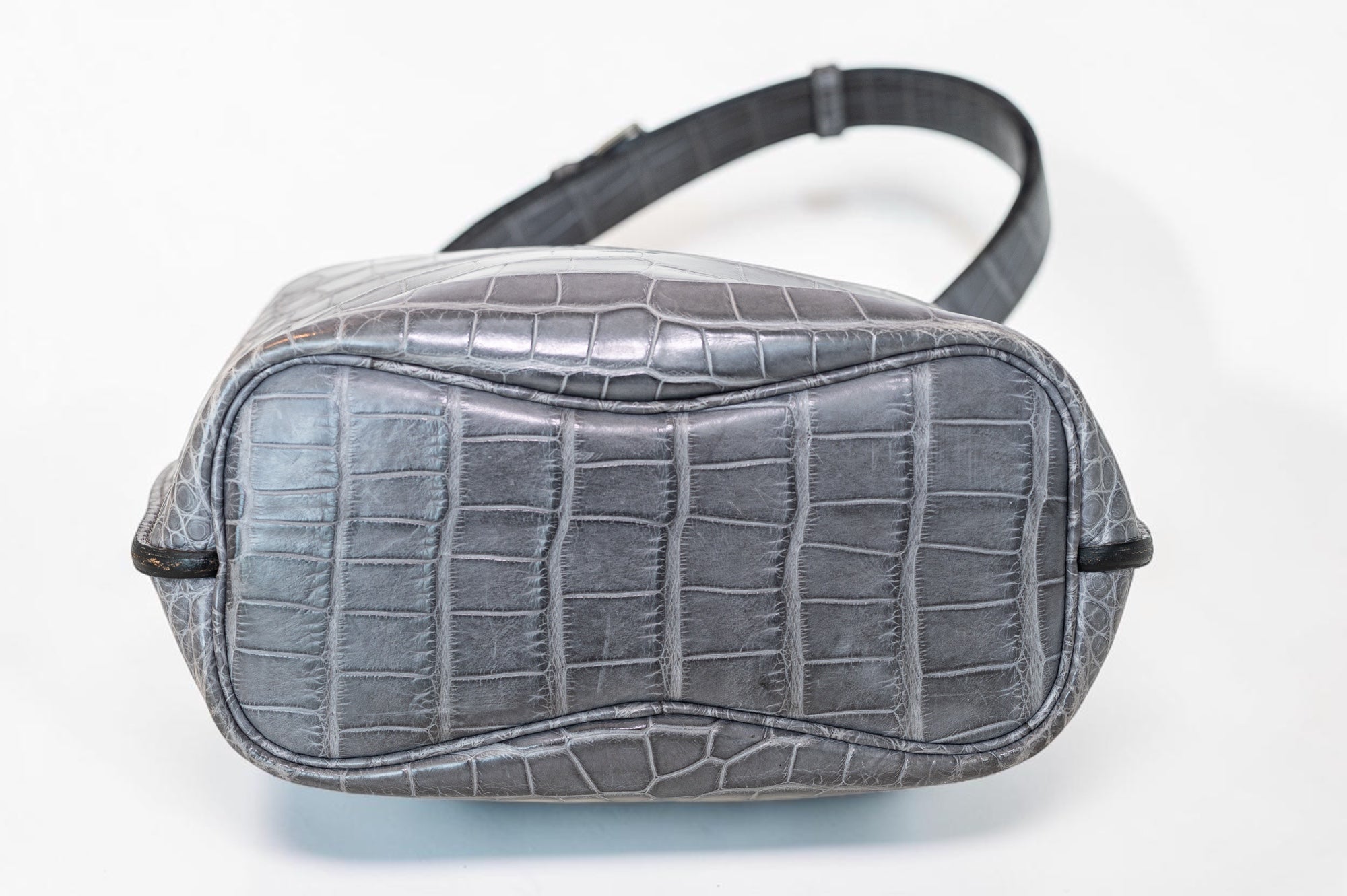 Hermès So Kelly 22 Gris Paris Matte Alligator Palladium Hardware