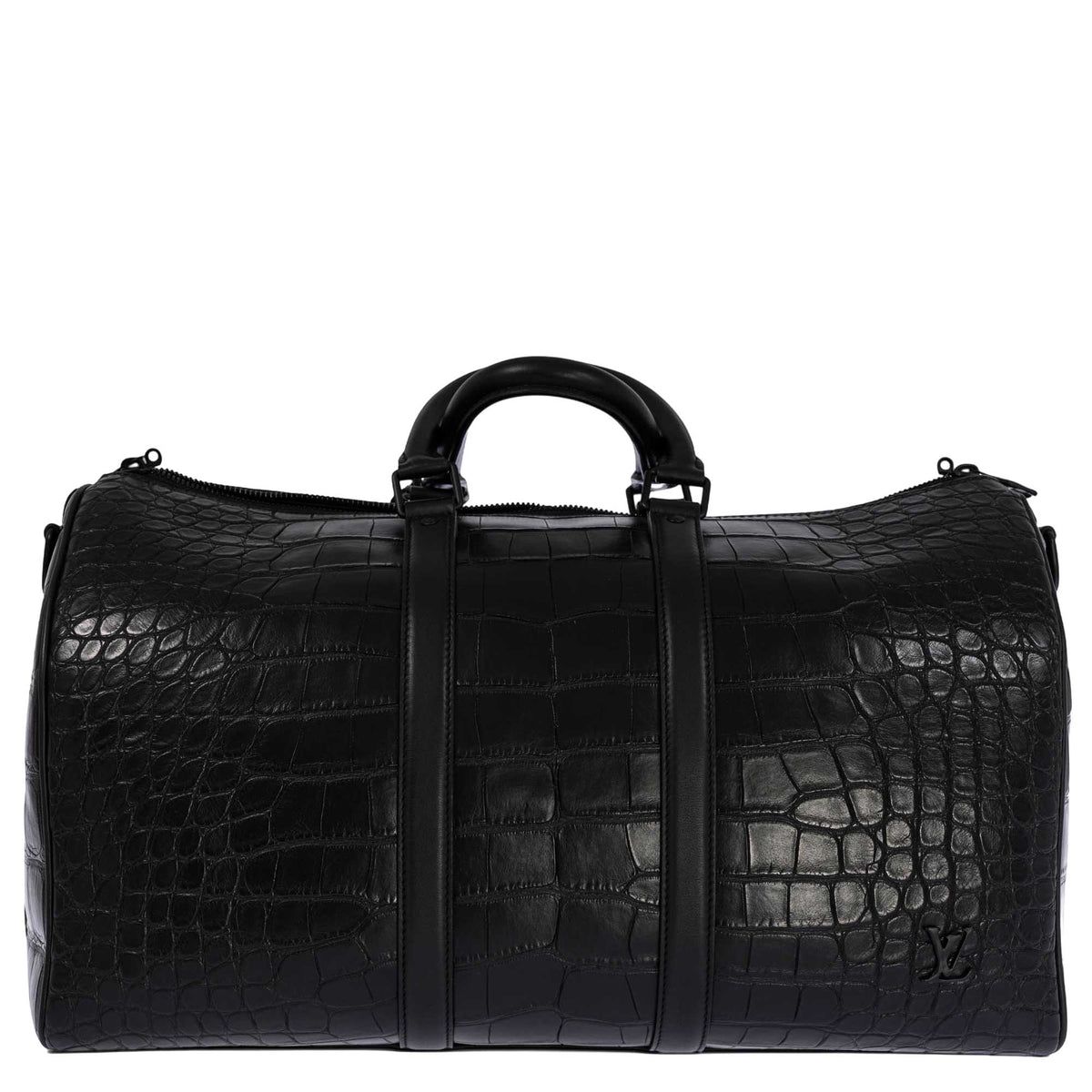 Louis Vuitton 1/1 Runway Keepall 45 Matte Black Alligator Black Matte Hardware