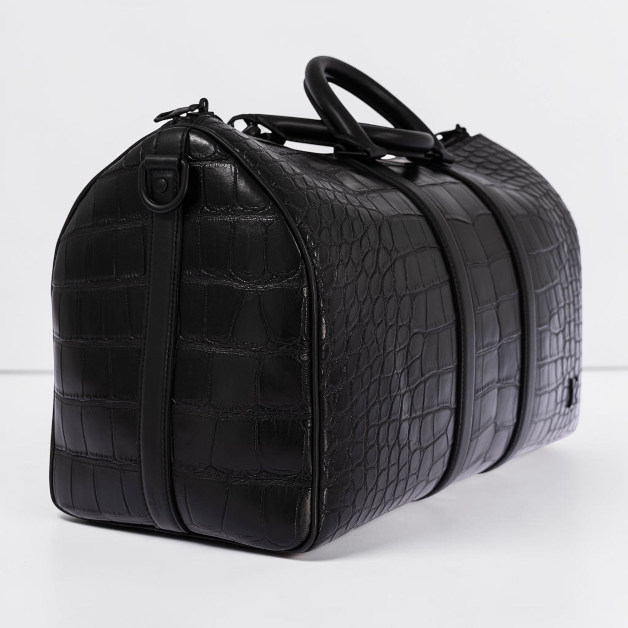 Louis Vuitton 1/1 Runway Keepall 45 Matte Black Alligator Black Matte Hardware