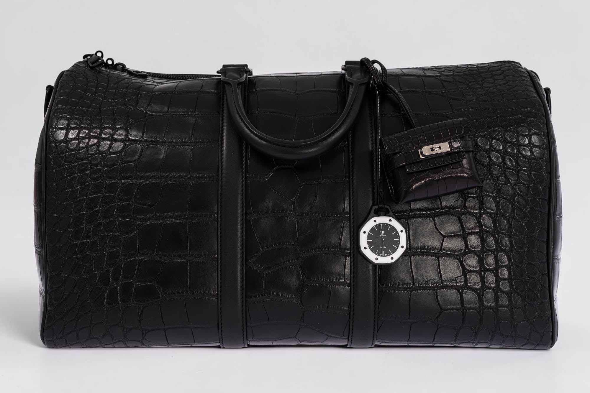 Louis Vuitton 1/1 Runway Keepall 45 Matte Black Alligator Black Matte Hardware