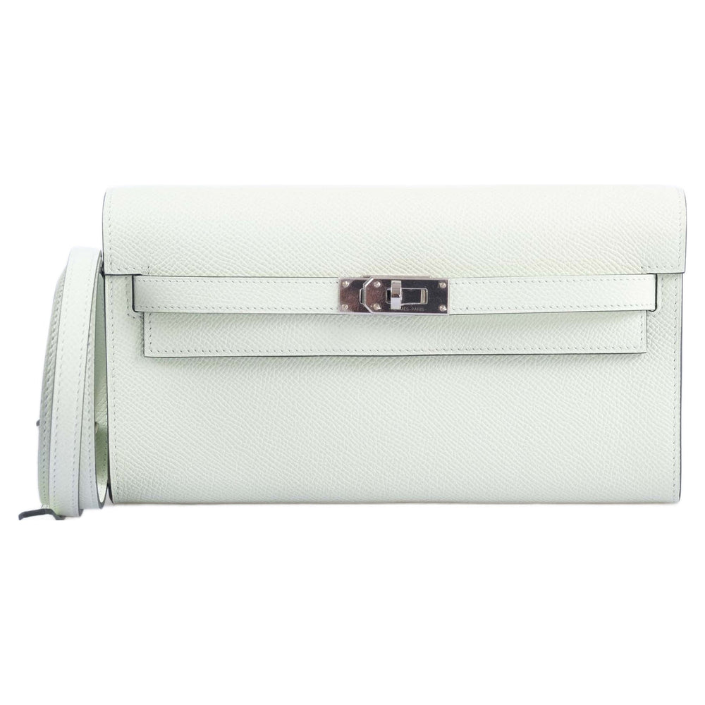 Hermès Kelly To Go Wallet Vert Fizz Epsom Palladium Hardware