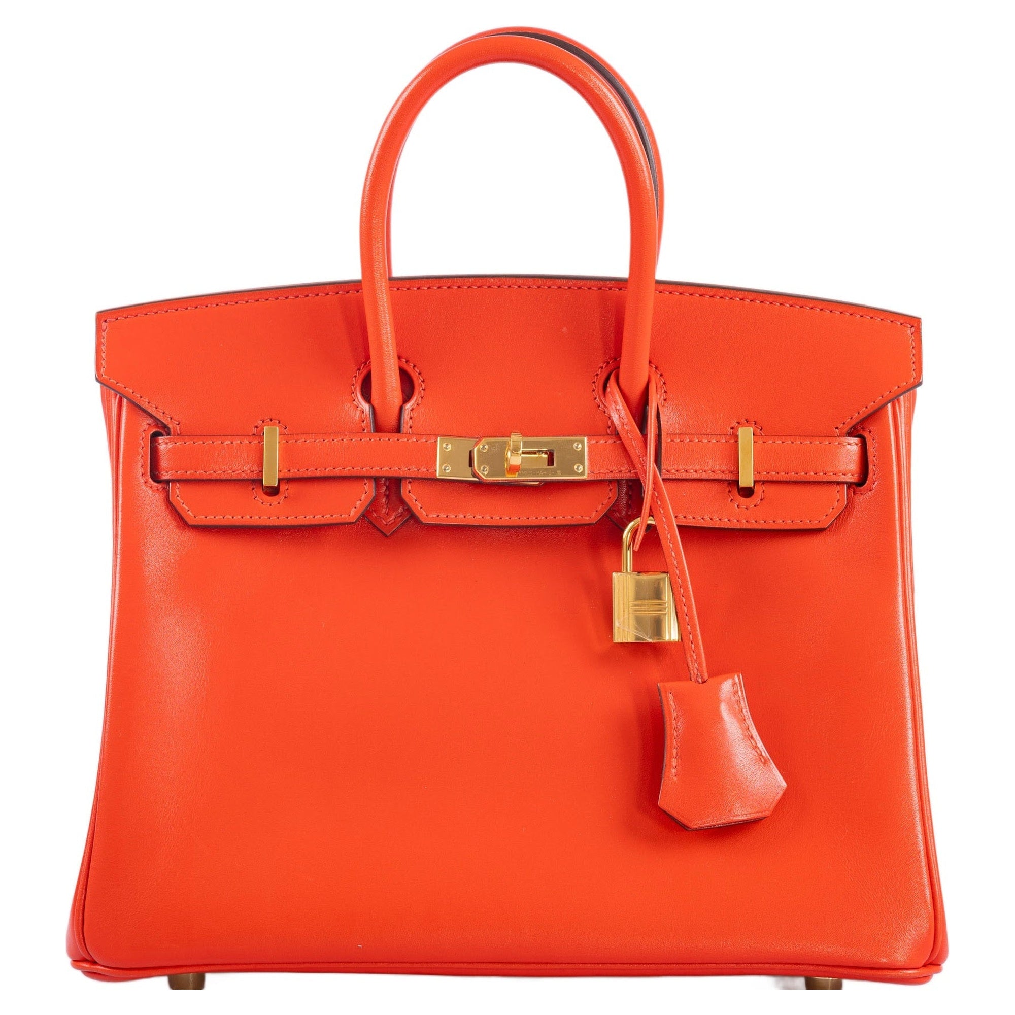 Hermès Birkin 25 Capucine Tadelakt leather Gold Hardware
