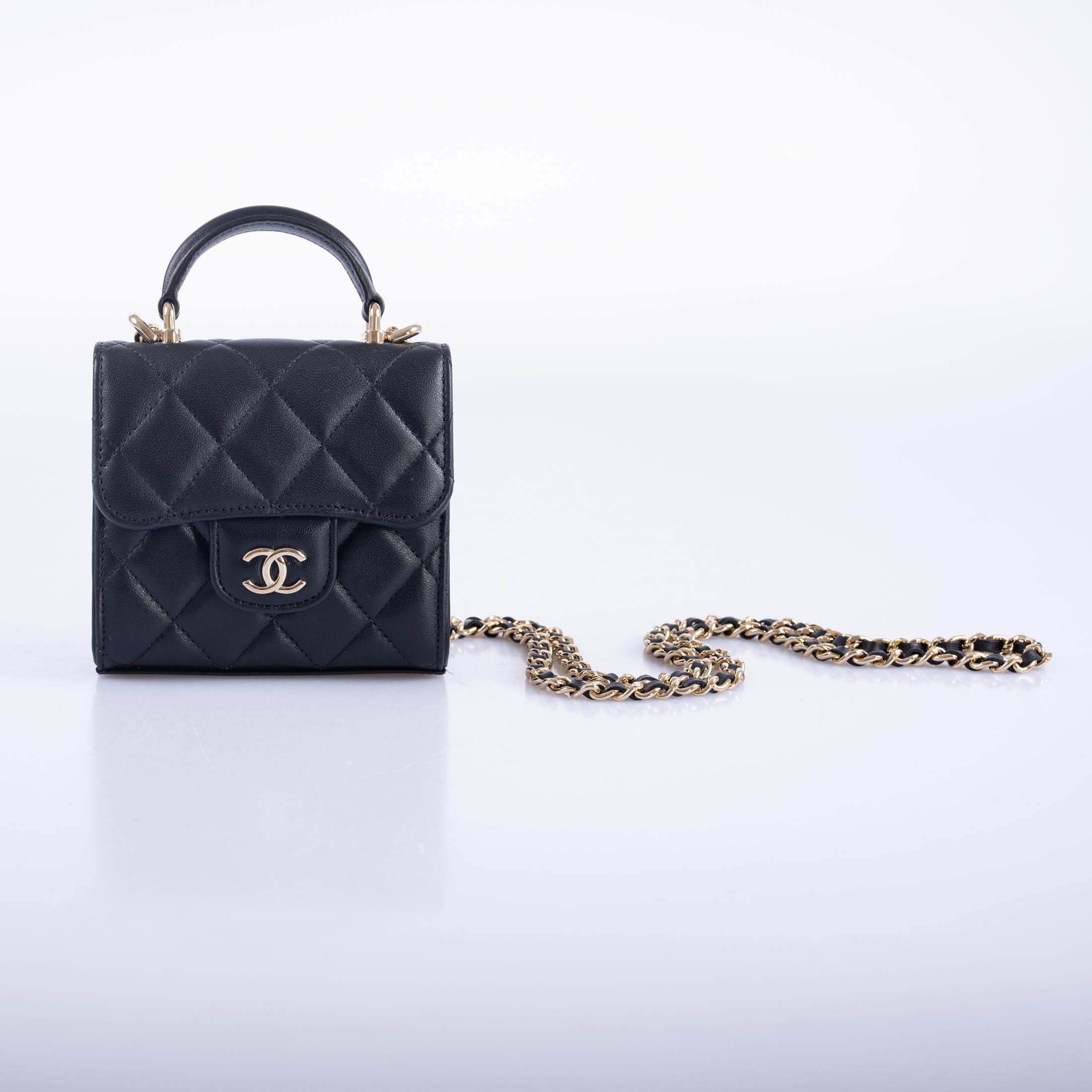 CHANEL Foldable Jewelry Box with Chain