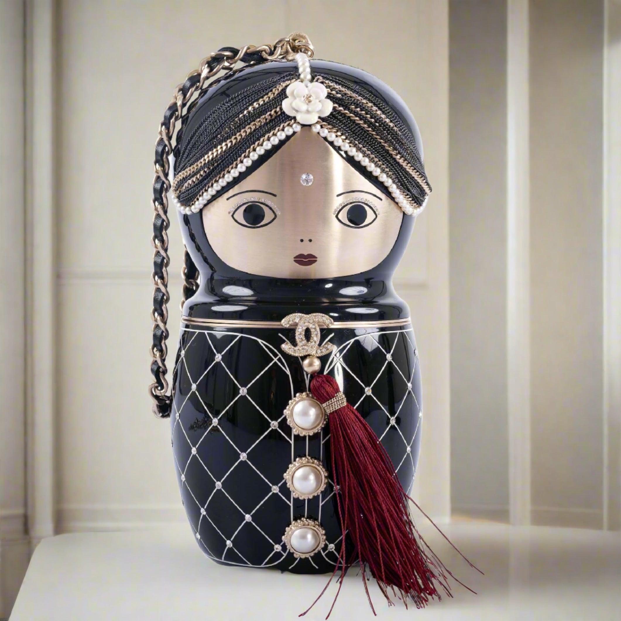 CHANEL Paris-Bombay Black Lucite Métiers d’Art Matryoshka Runway Bag