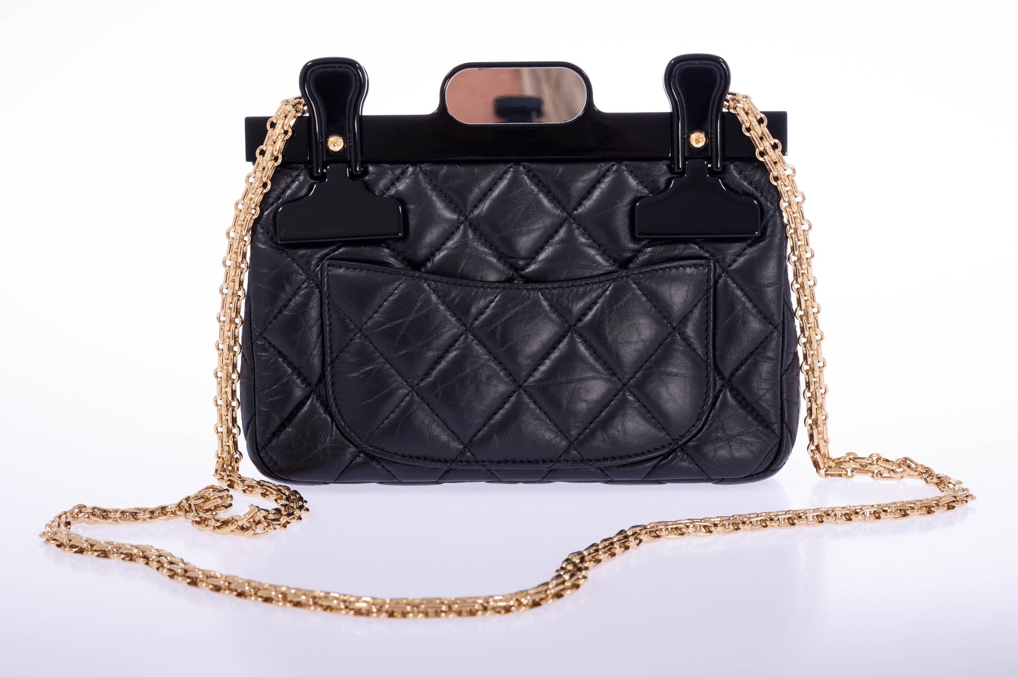 CHANEL Rare Flap Hangar 2.55 Black Bag