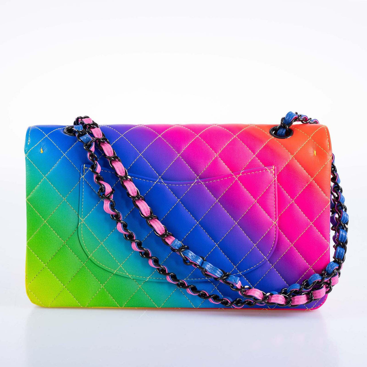 chanel medium classic flap bag rainbow 23c cruise collection