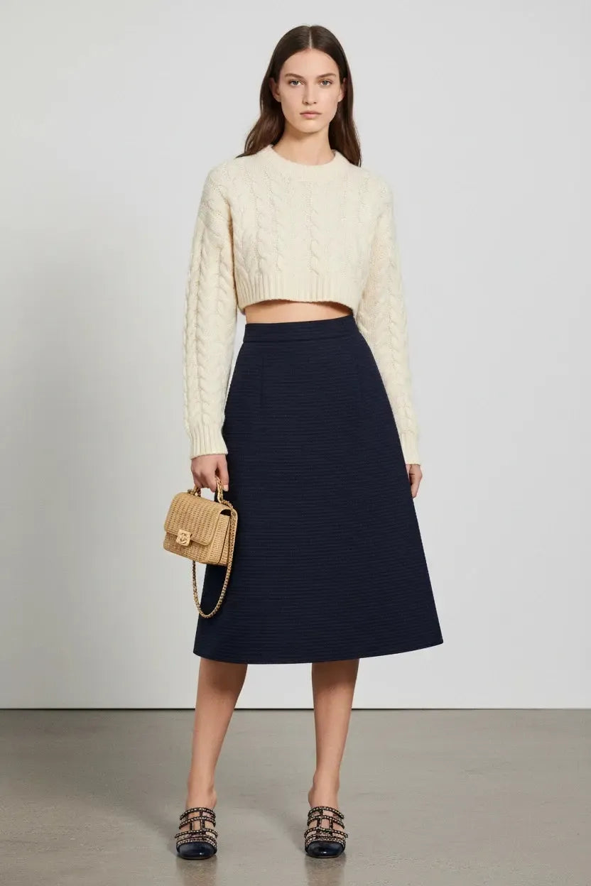 Chanel Mini Flap Bag with Top Handle Beige Braided Rattan Gold-Tone Hardware