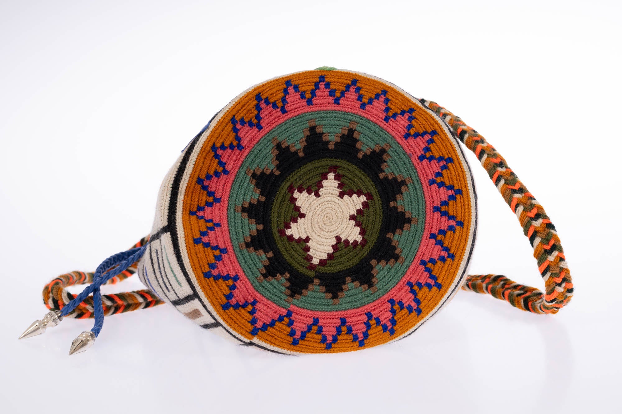 Chrome Hearts x Guanabana Woven Bucket Bag Multi-Color Cross Patches Sterling Silver