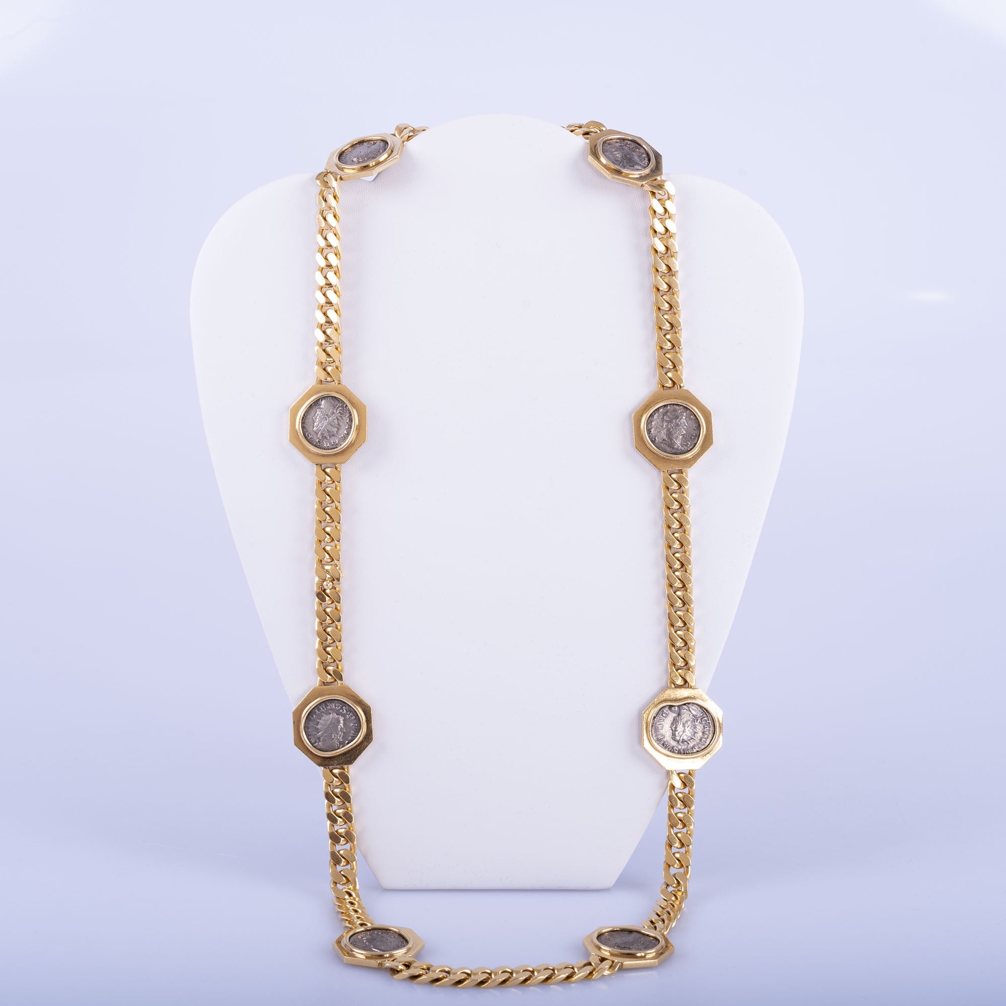 Estate Jewelry Bvlgari Bulgari Monete Gold Necklace