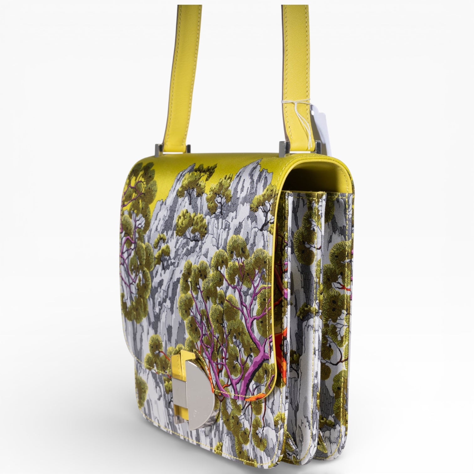 Hermès 2002-20 Sieste au Paradis Silk Swift Lime Palladium Hardware