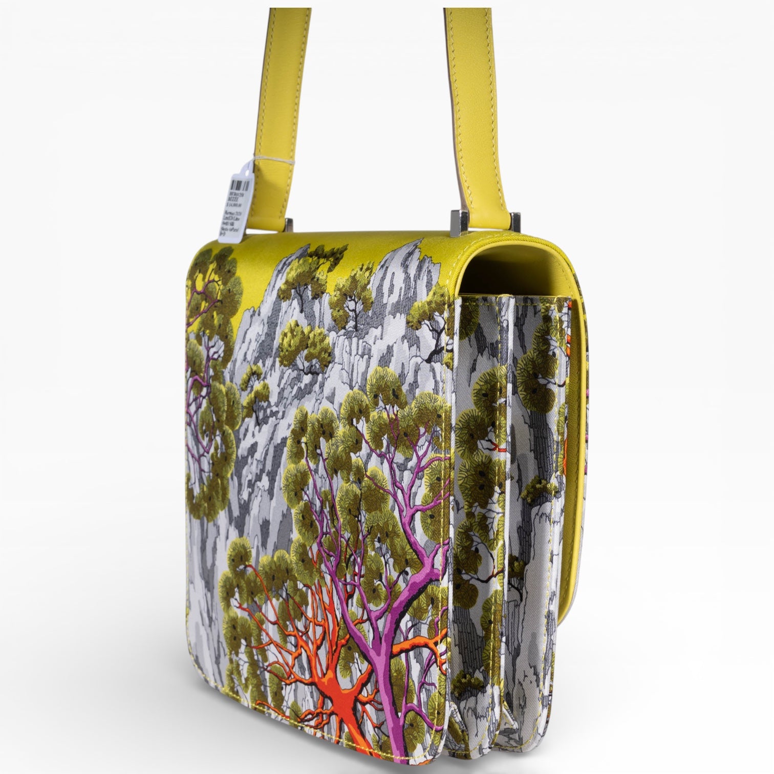 Hermès 2002-20 Sieste au Paradis Silk Swift Lime Palladium Hardware