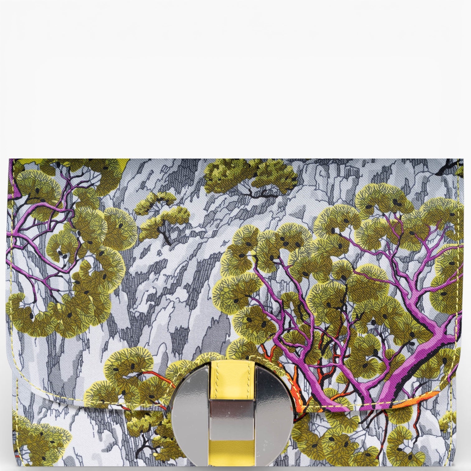Hermès 2002-20 Sieste au Paradis Silk Swift Lime Palladium