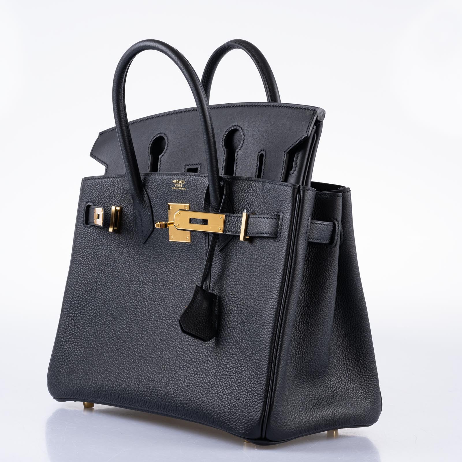 Hermès 3 En 1 Birkin 30 Black Togo, Swift and Toile with Gold Hardware