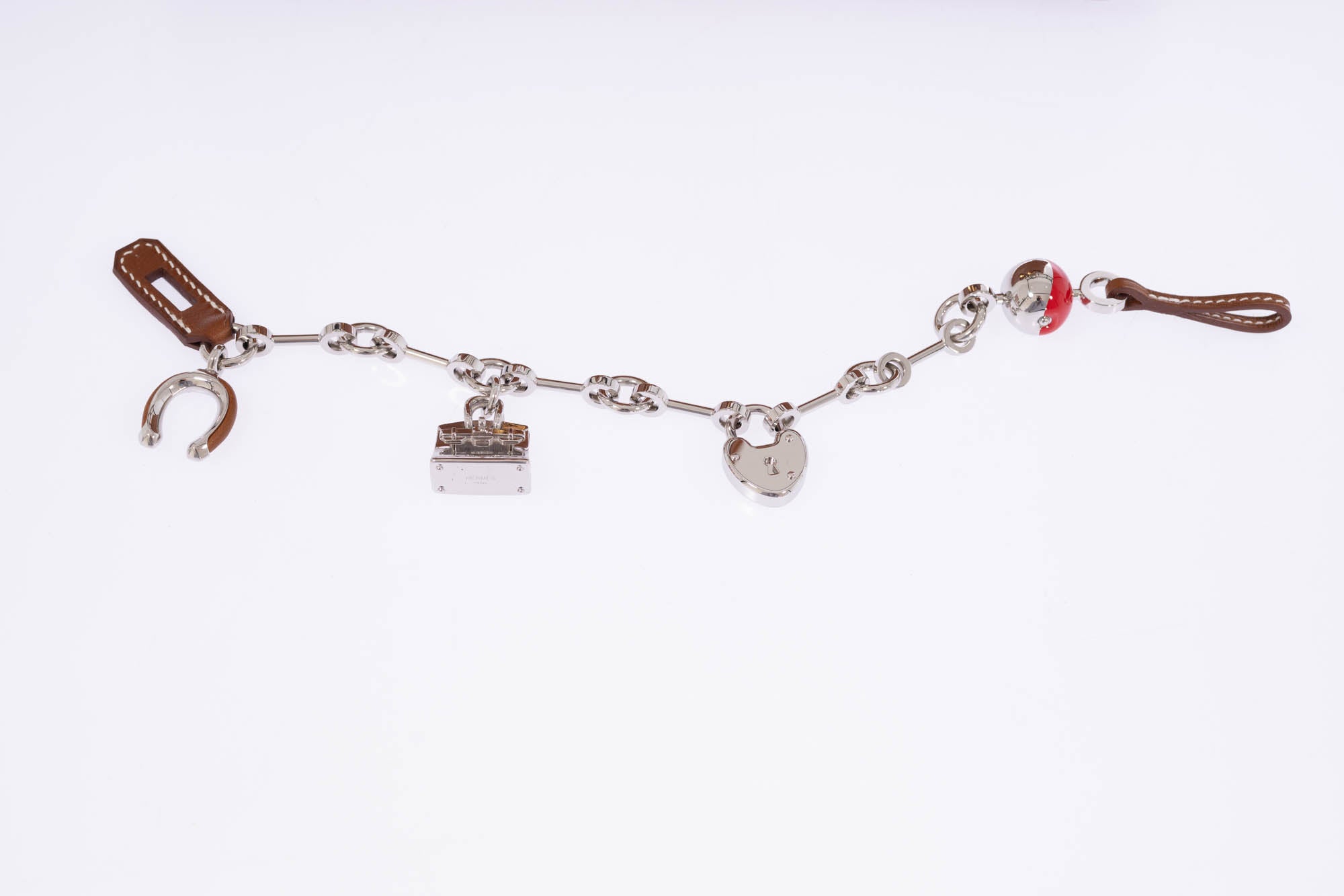 Hermès Bijou de Birkin Charm Gold Leather Palladium Hardware