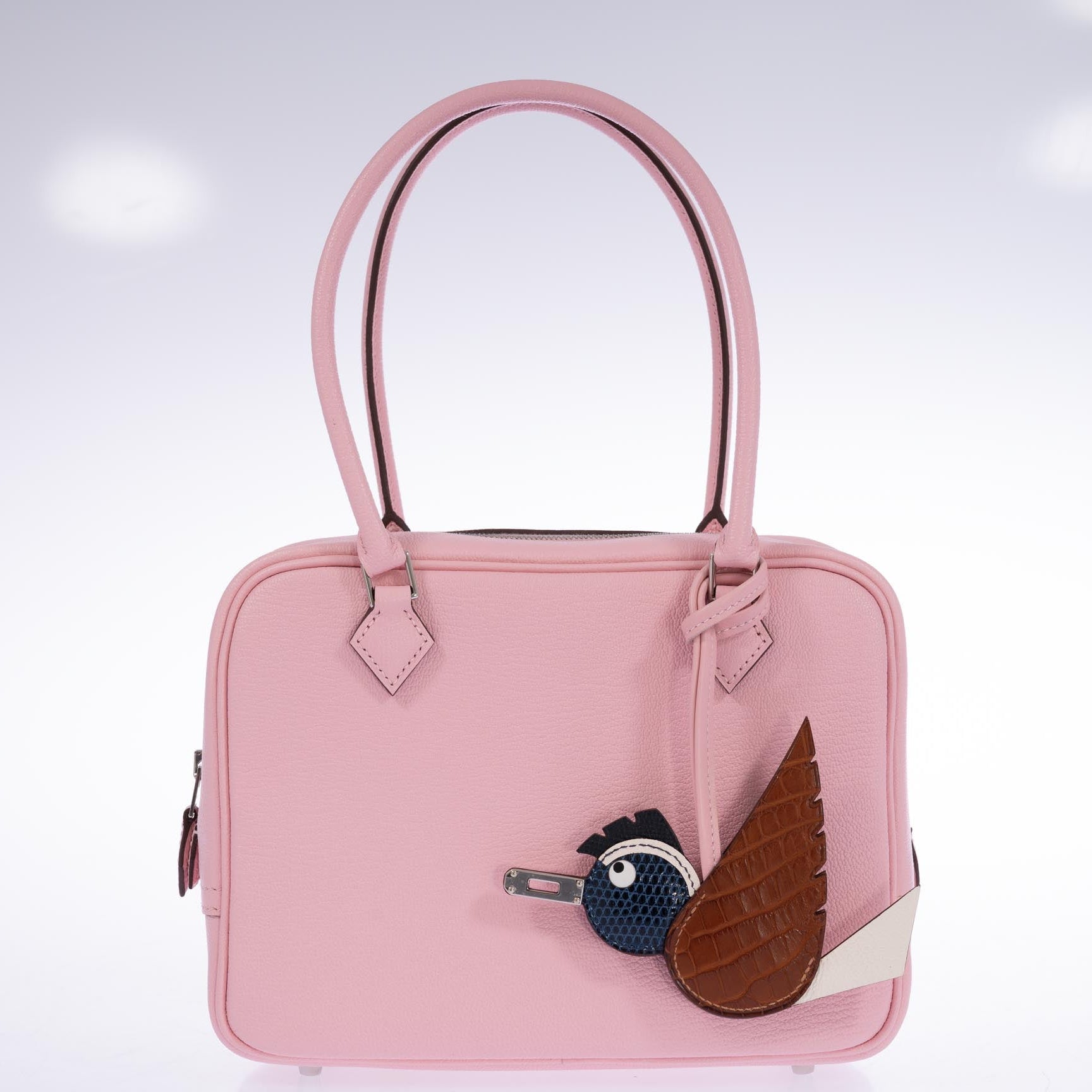 Hermès Birdy Bag Charm Fauve Matte Alligator Blue Lizard Rose Sakura Nata