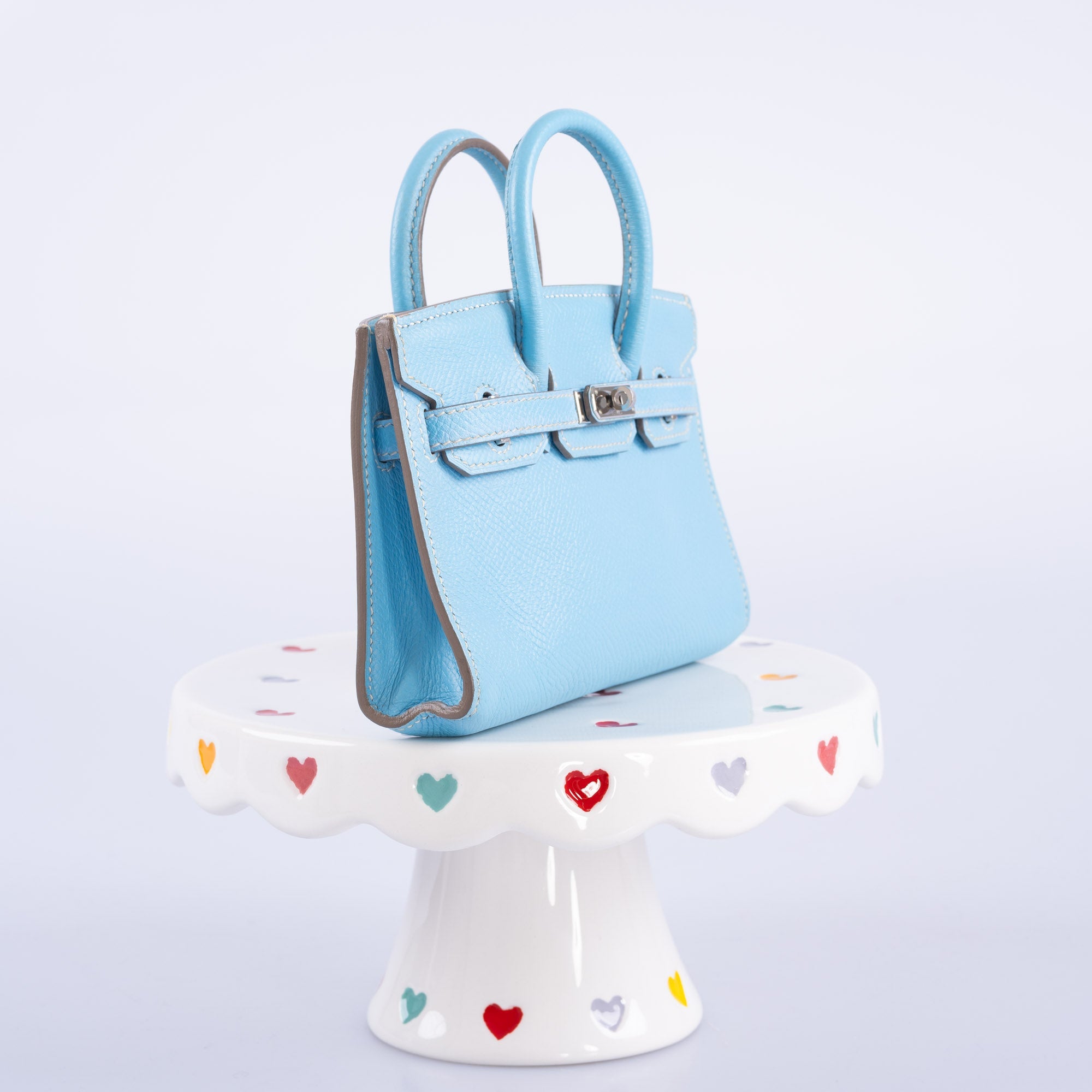 Hermès Birkin 15 Micro Bleu Celeste Epsom Palladium Hardware