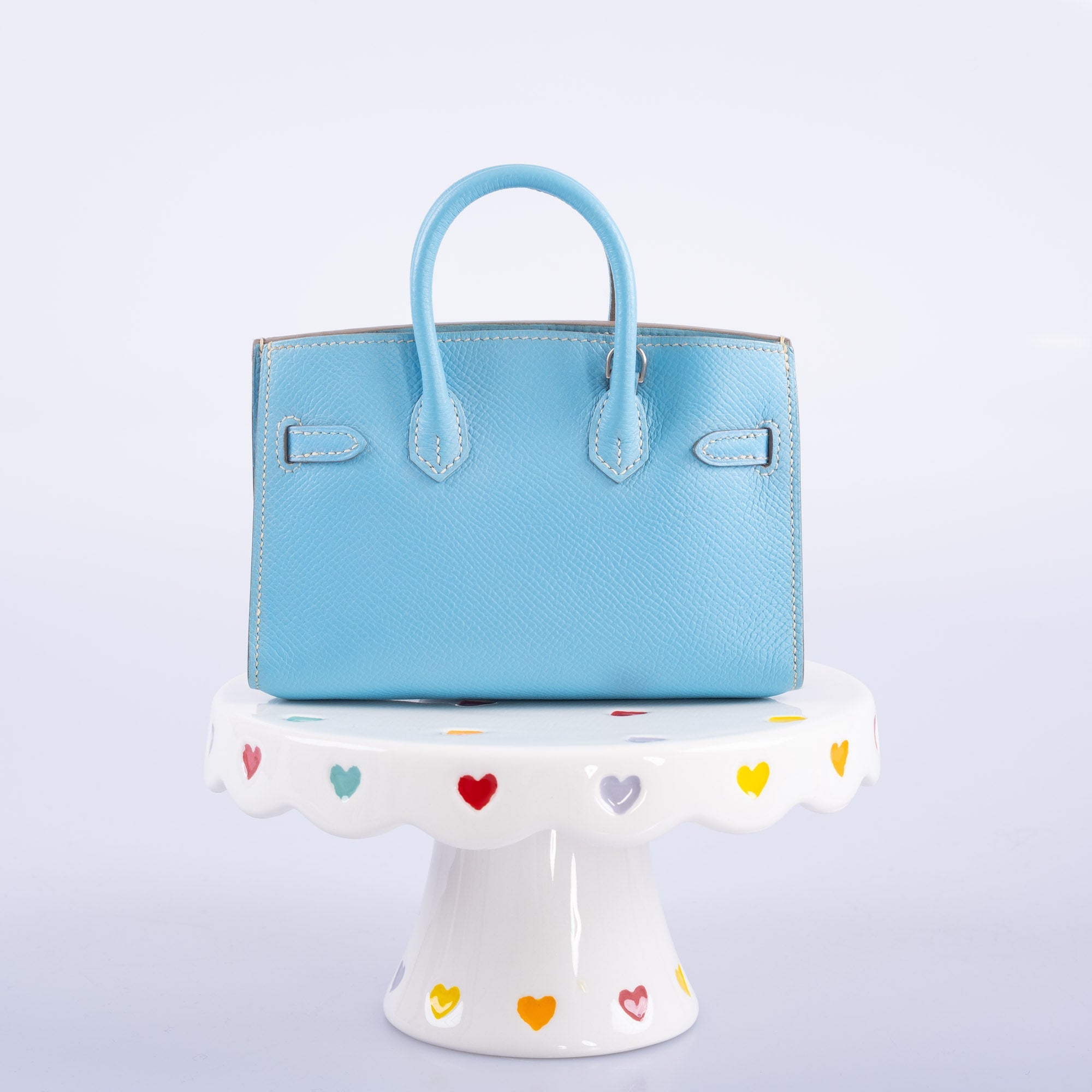 Hermès Birkin 15 Micro Bleu Celeste Epsom Palladium Hardware