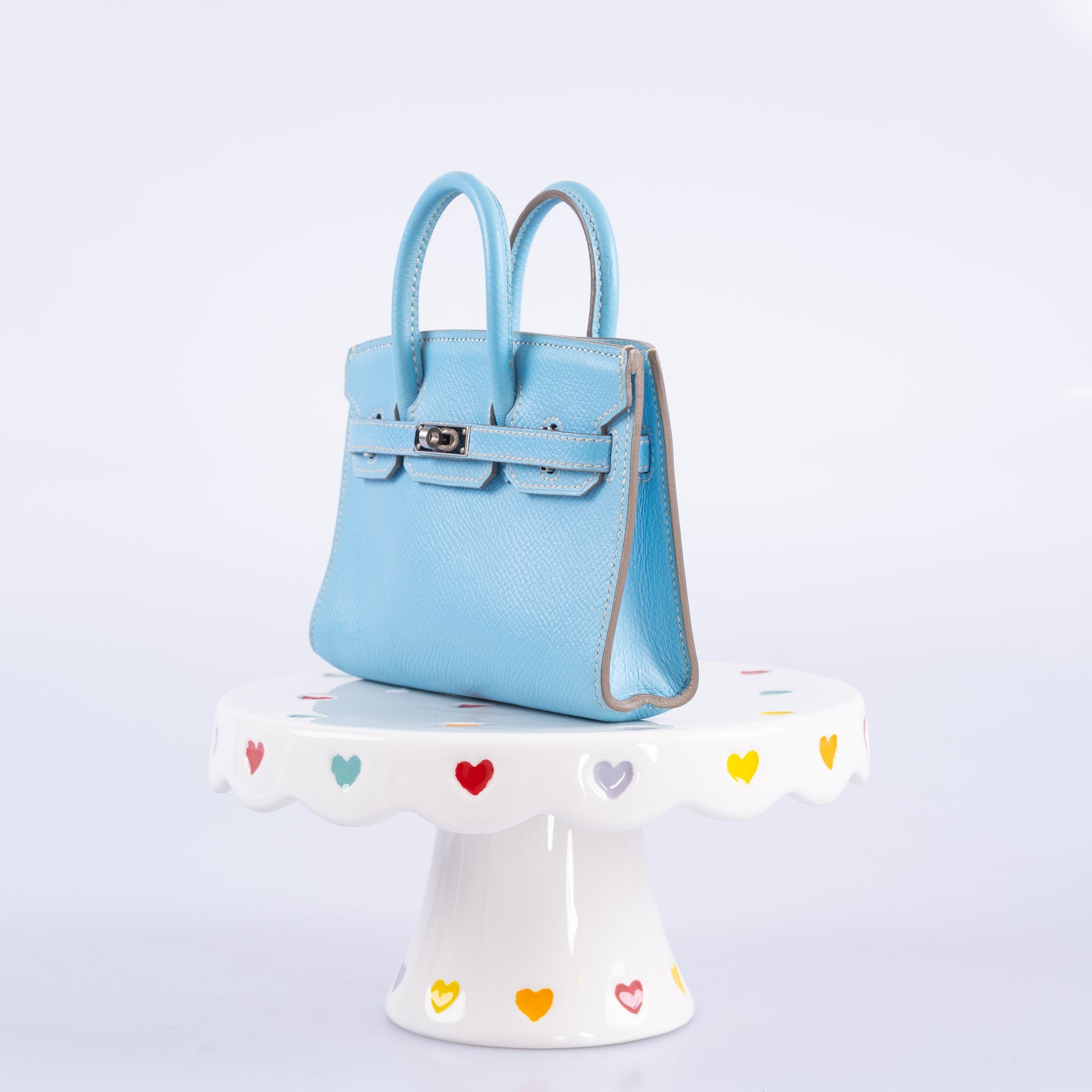 Hermès Birkin 15 Micro Bleu Celeste Epsom Palladium Hardware
